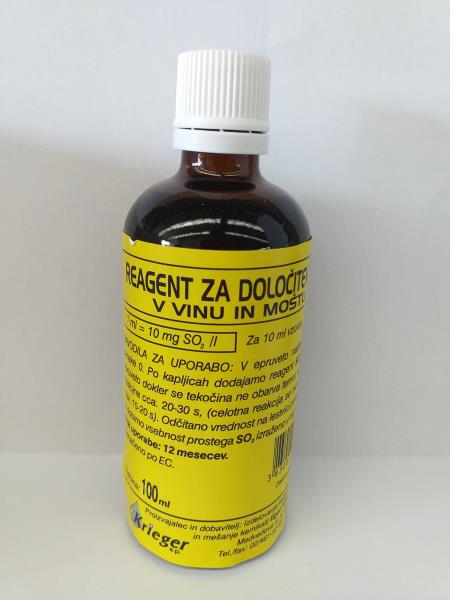 Borteszt kénmeghatározó  SO2 100ml