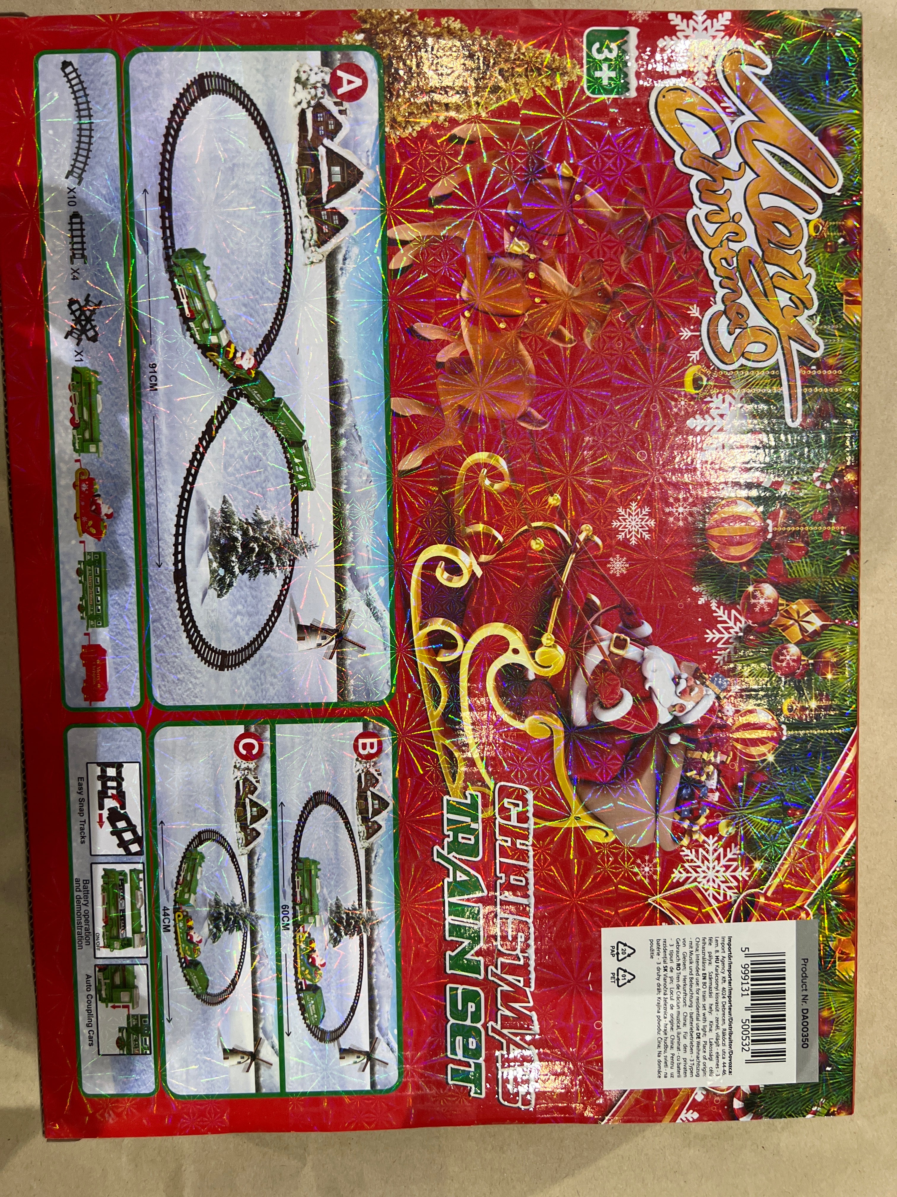 Karácsonyi kisvasút - zenél, világít, elemes