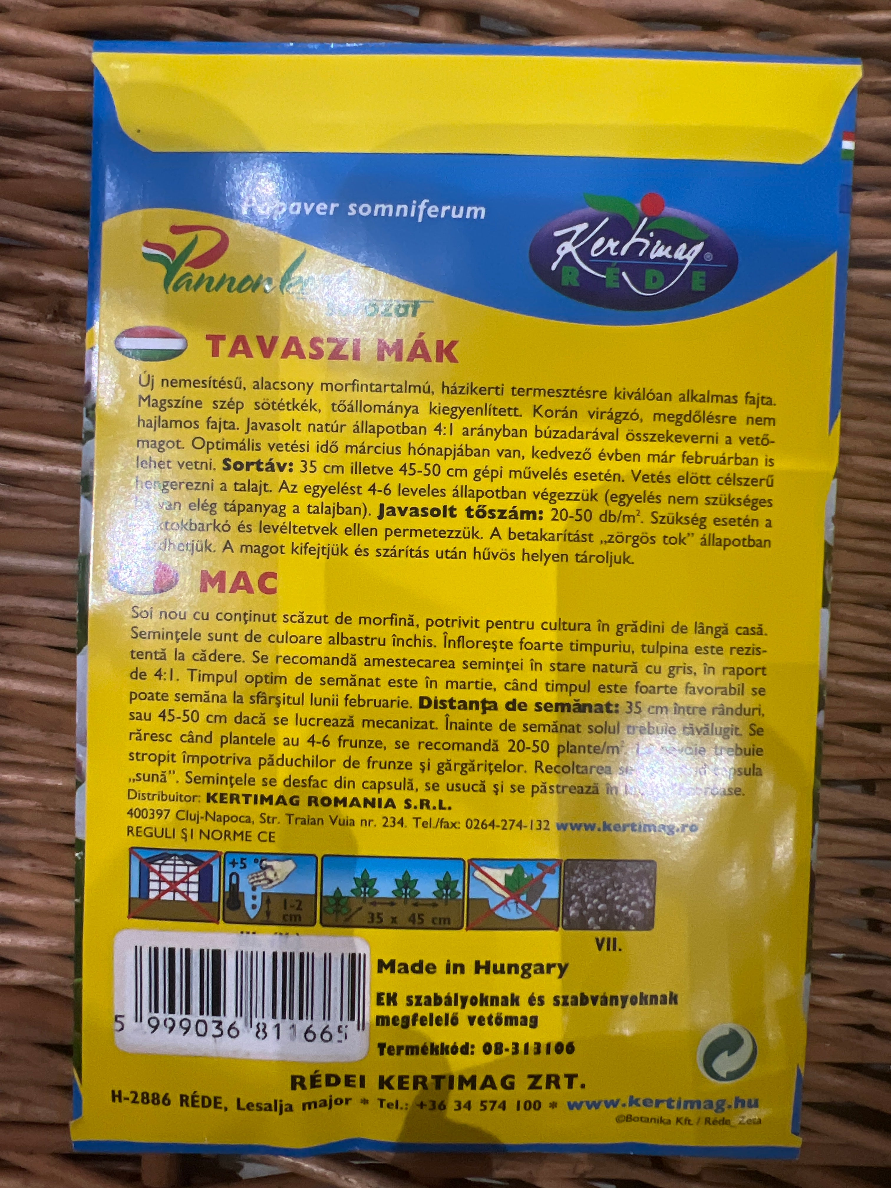 Tavaszi mák 20gr