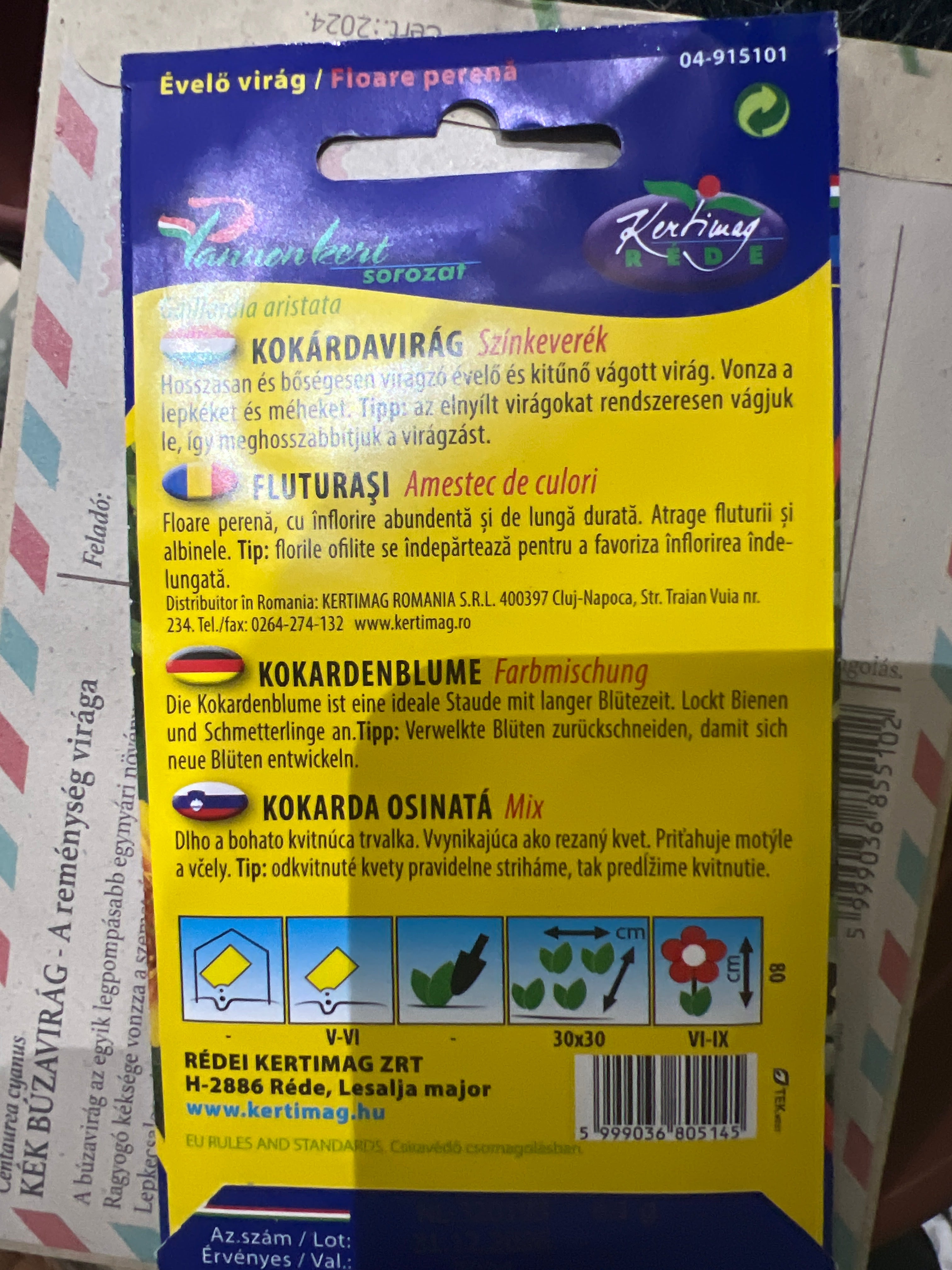 Kokárda virág színkeverék