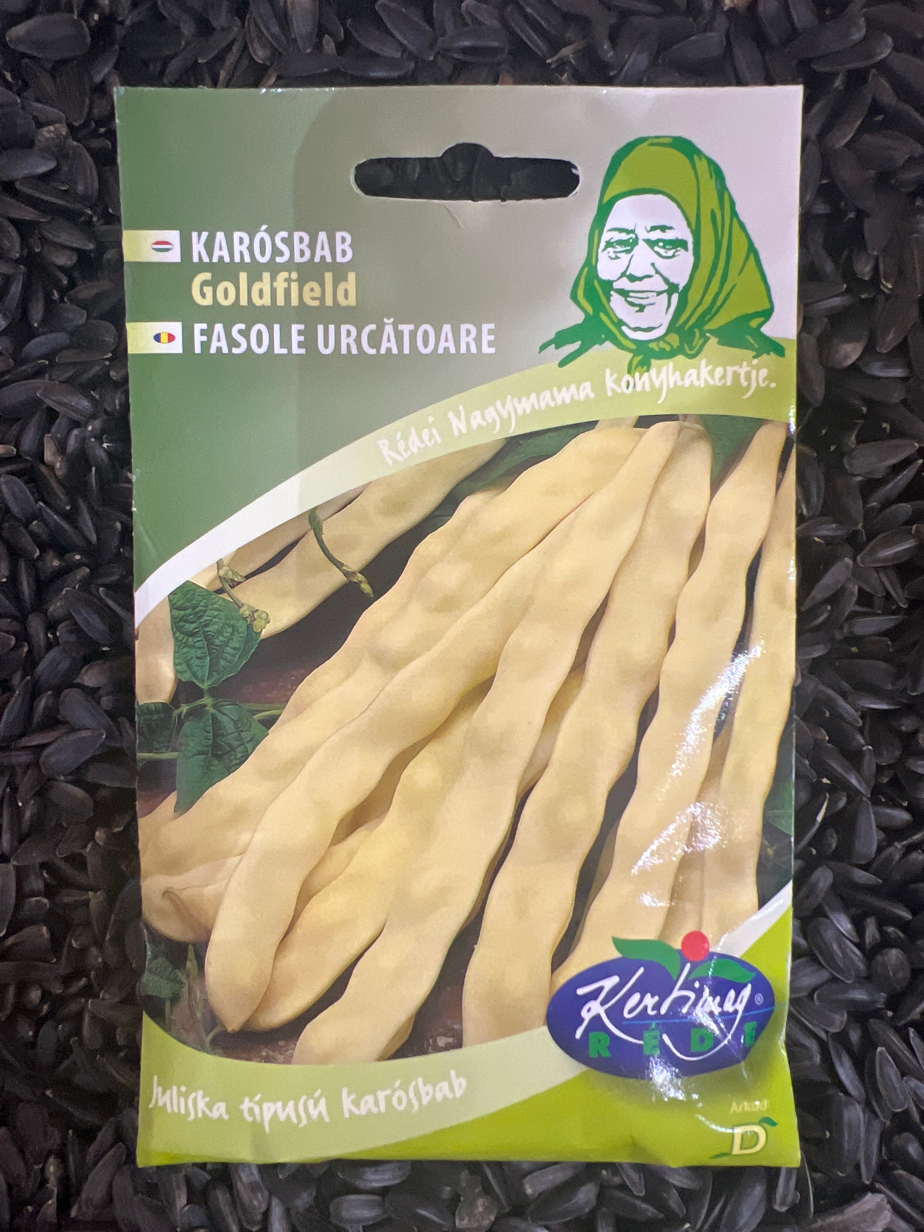 Karòsbab Juliska típusó középkorai lapos hüvelyű vaj bab