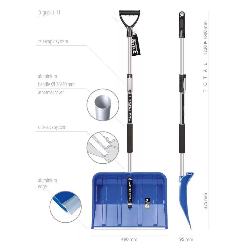 HÓLAPÁT 490MM ALPE50 TELESCOPIC NY. KÉK IL50TSC-B333