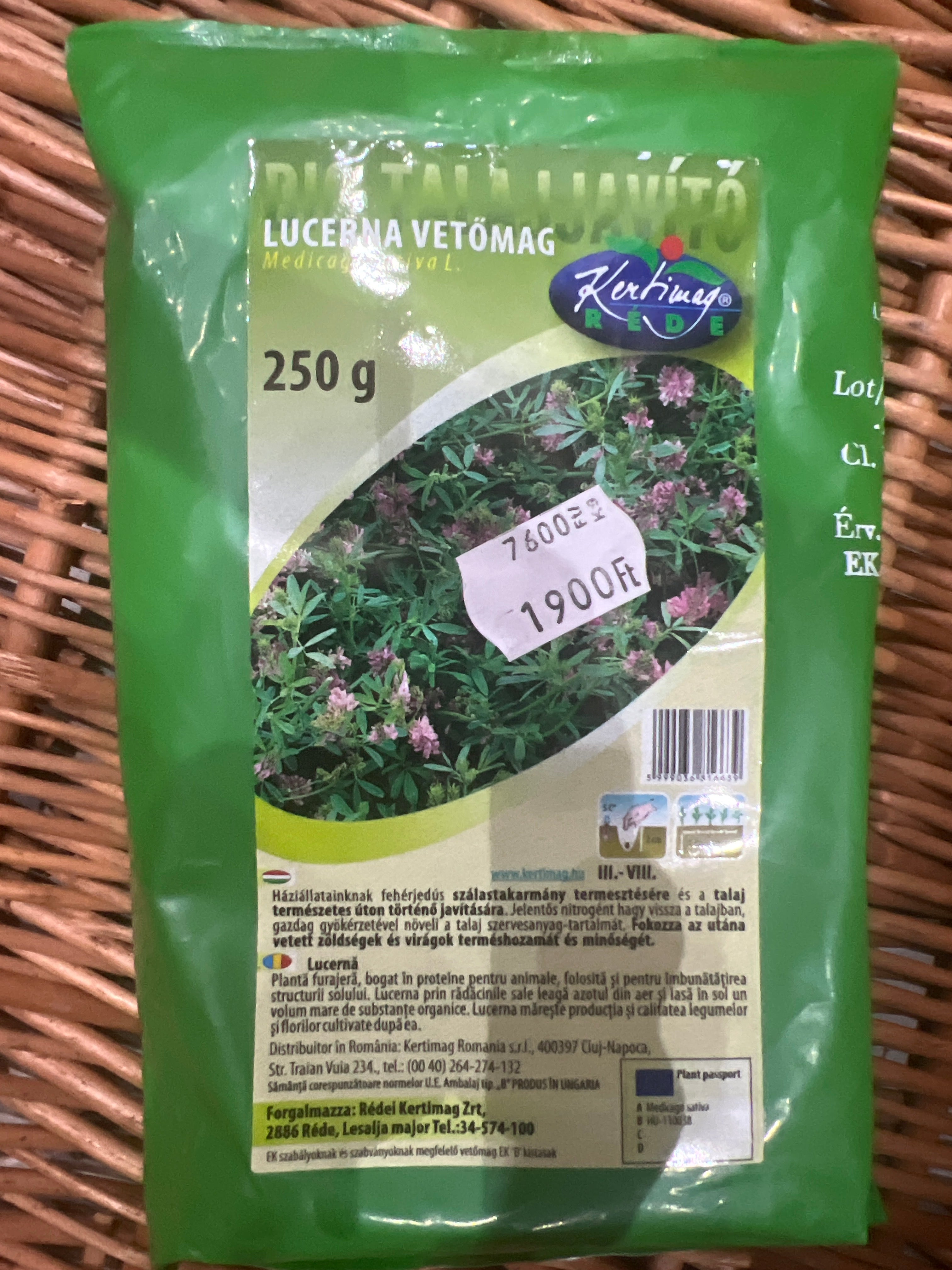Lucerna vetőmag 250 g