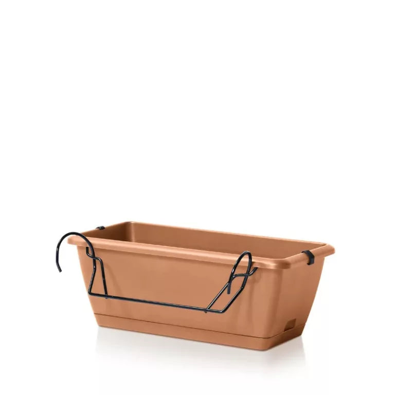 Balkonláda akaszthatós terracotta 40cm
