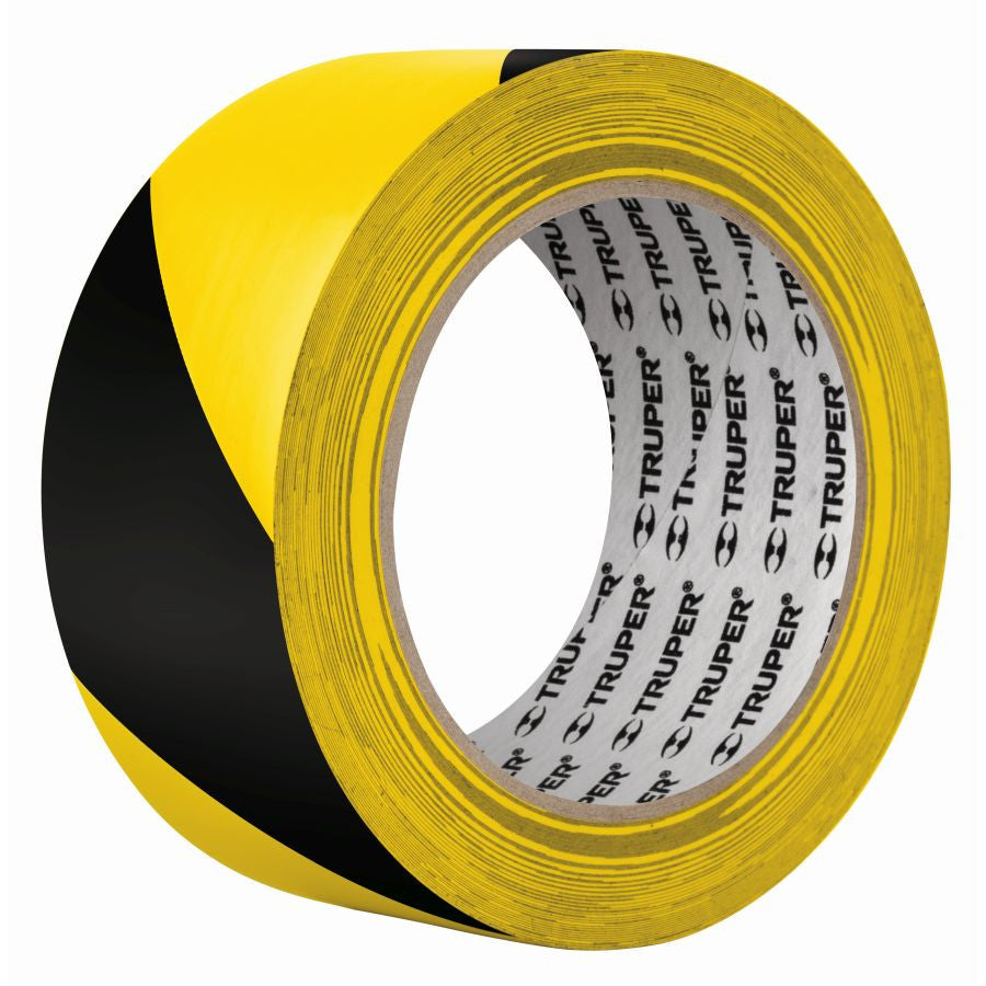 Fekete-sárga jelzőszalag 48mm x 33m