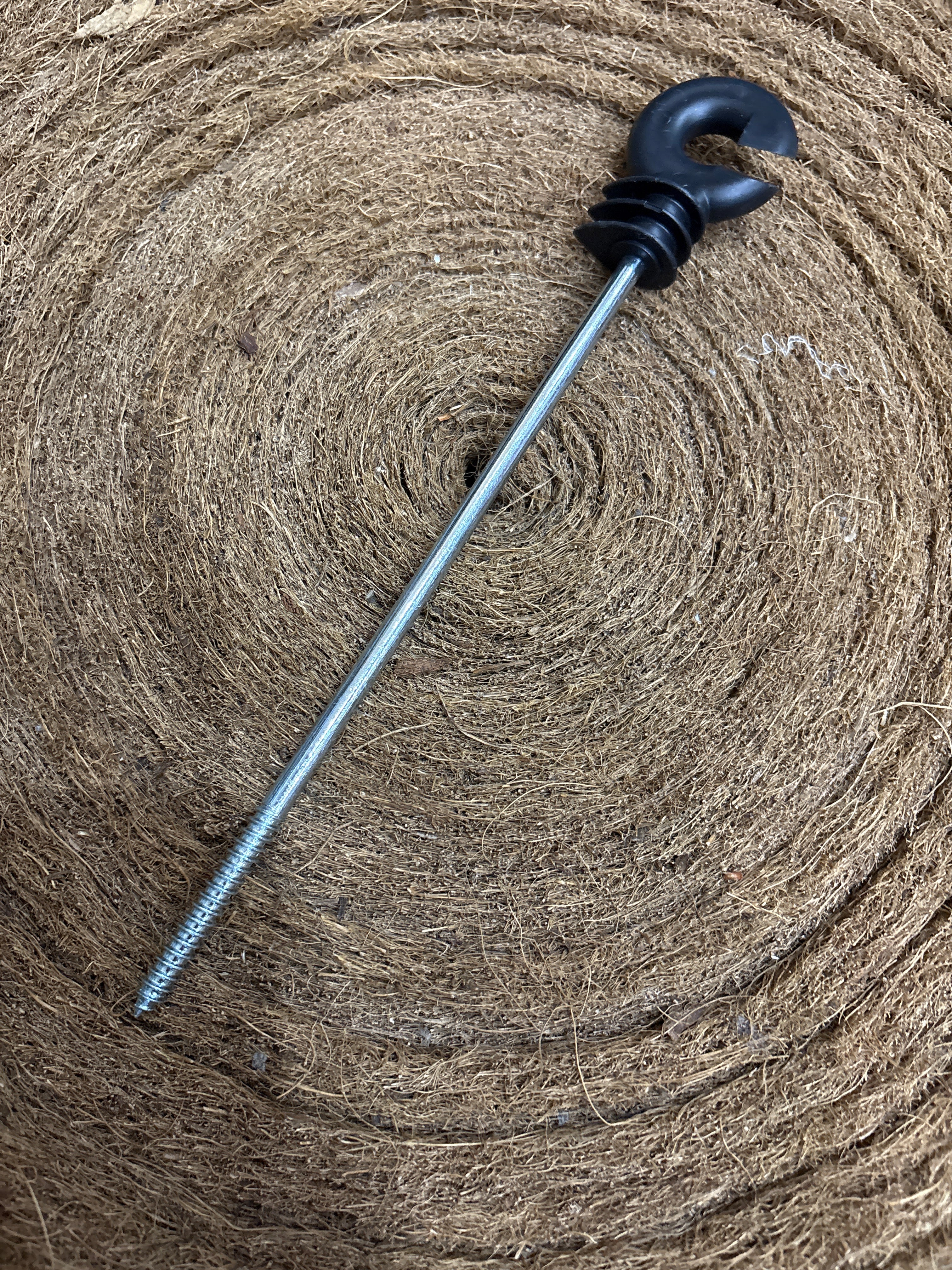 Villanypásztor facsavaros 22 cm szárú, vezetékhez és max 10 mm szalaghoz, 10 db, 441480