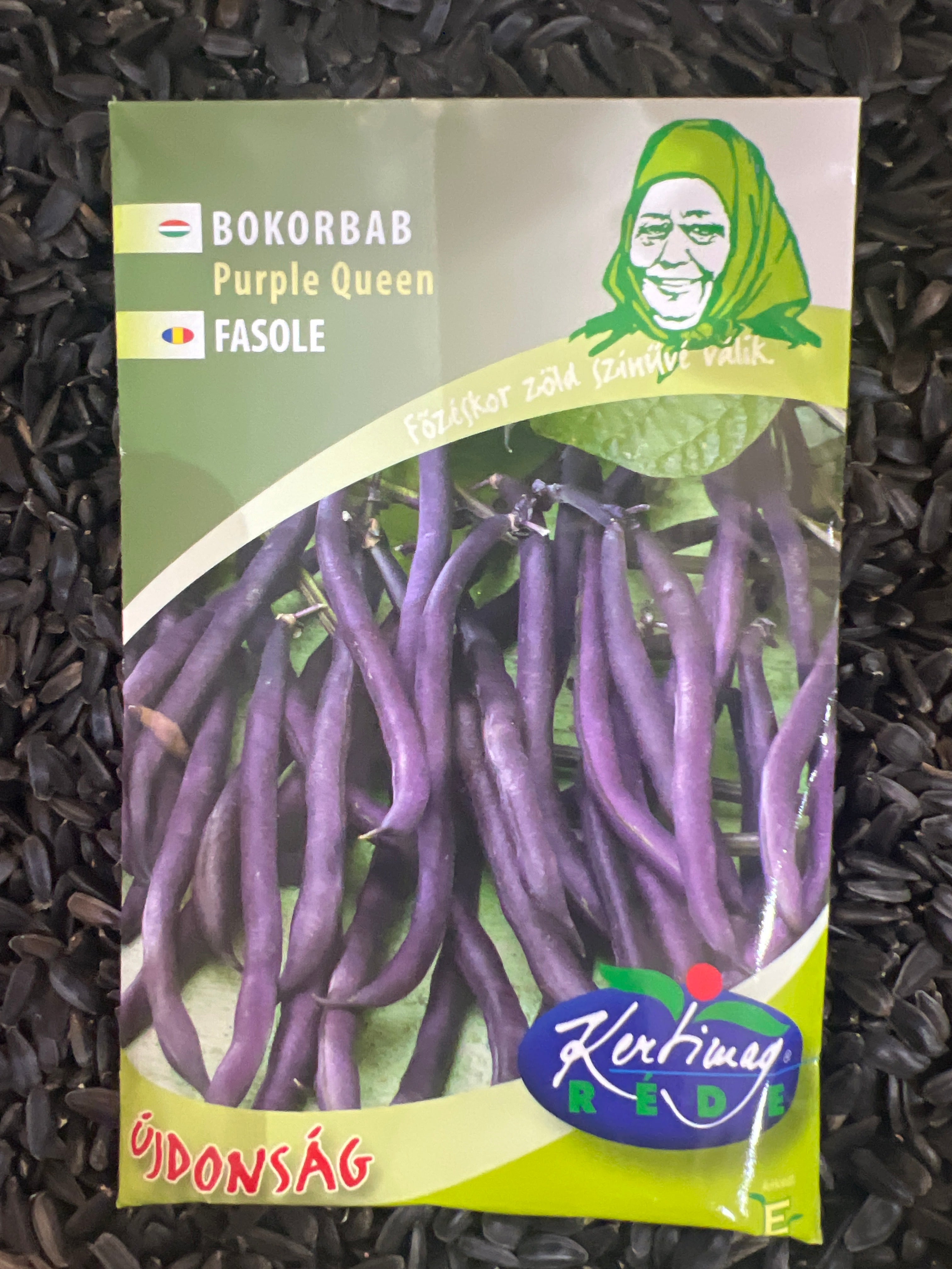 Bokorbab Purple Queen, lila szálkamentes főzéskor zöld színűre változik