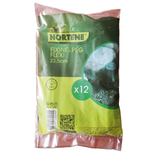 NORTENE - FIXING PEG FLEXI - leszúró tüske Border Flexi ágyásszegélyekhez 24,5 cm fekete (12 db / csomag)