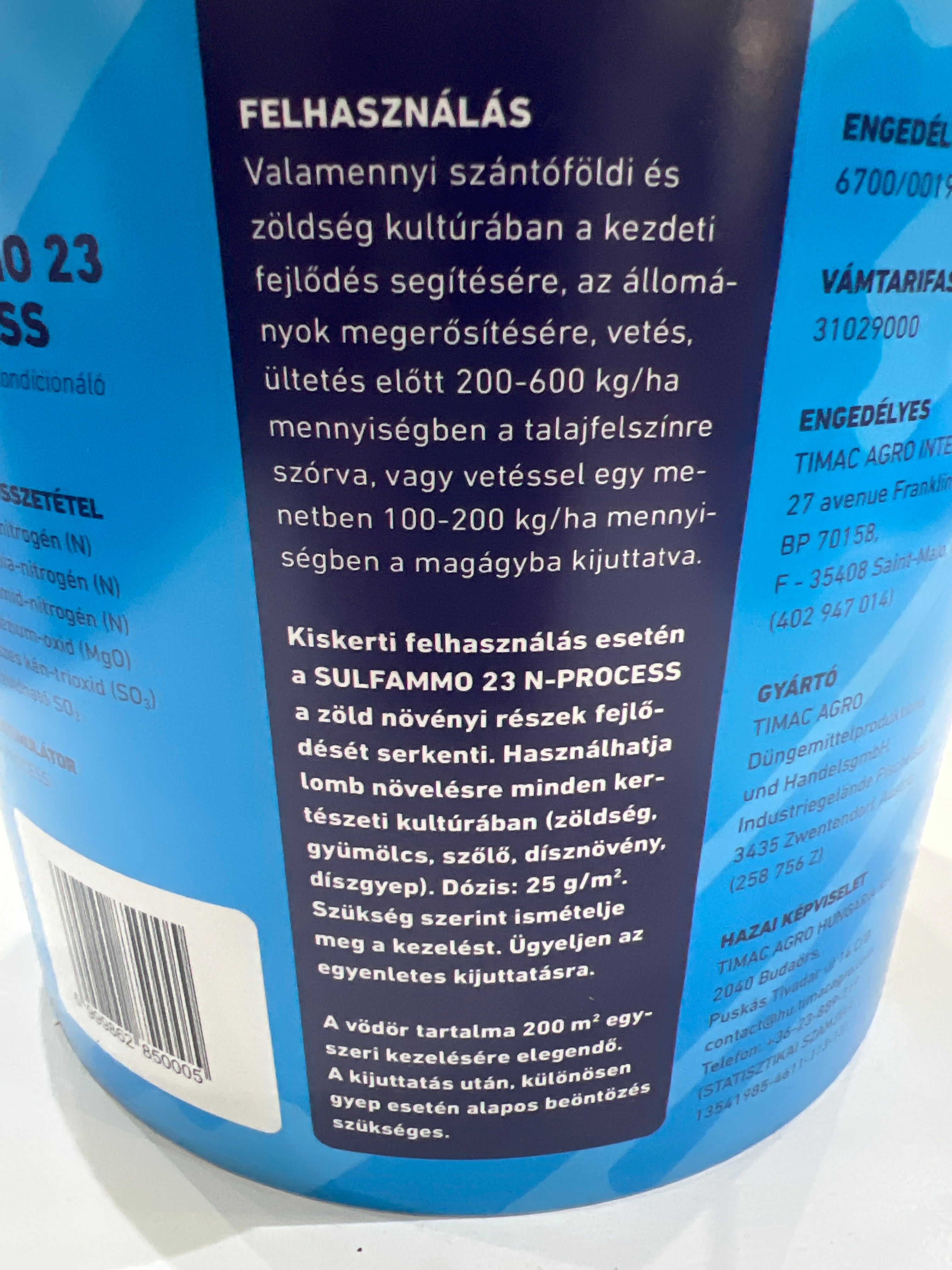 Nitrogén műtrágya 23% 5 kg