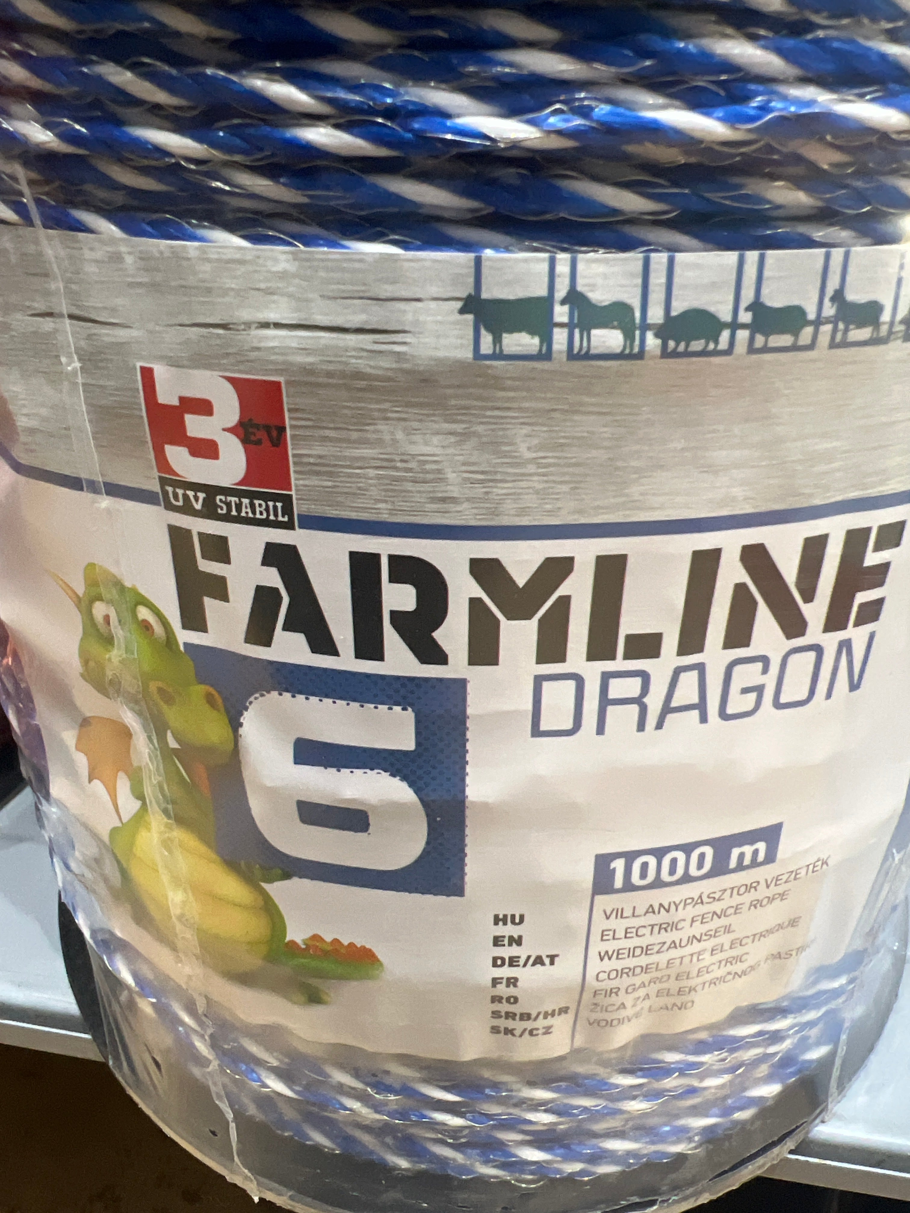Villanypásztor vezeték Farmline Dragon 6, 1000 m