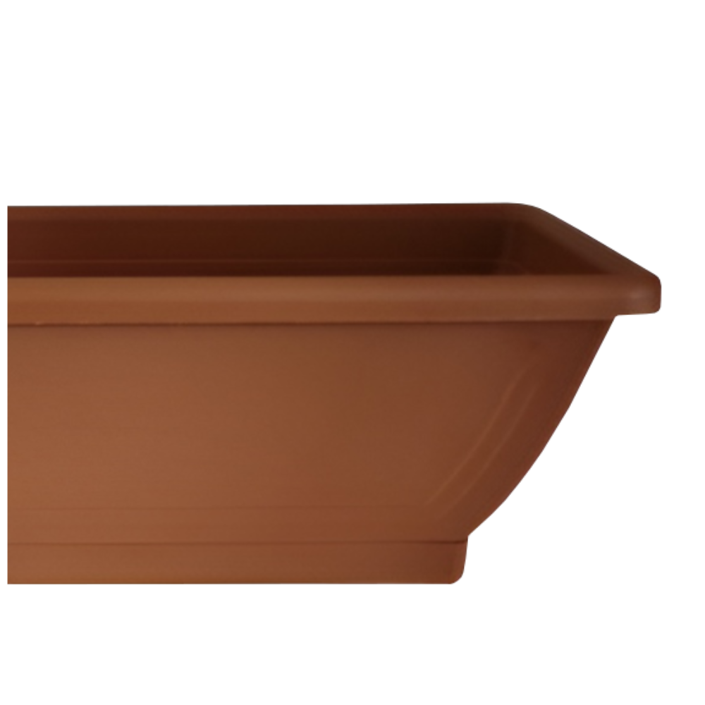 Balkonláda alátéttel virágláda 40cm terrakotta színű