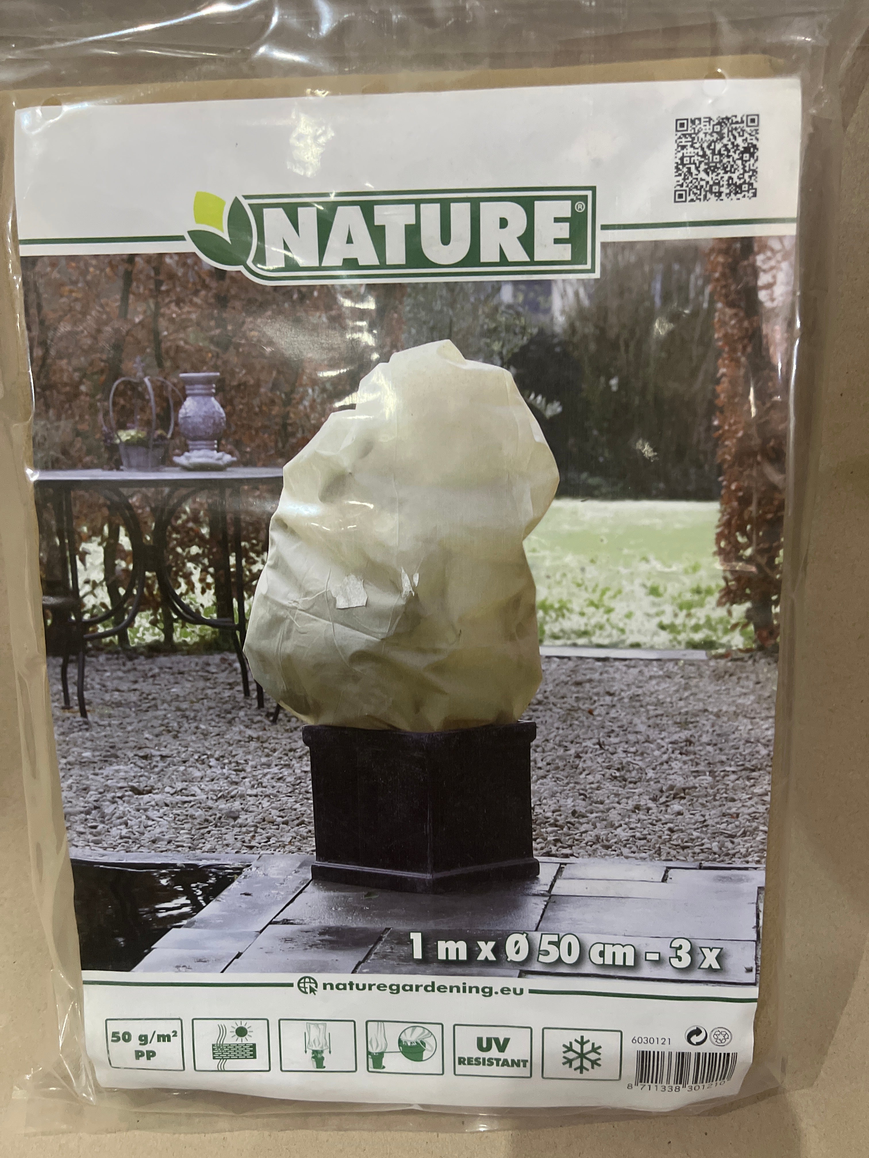 Növénytakaró téli 1 m x 0,5 m (3 db / csomag) barna Nature