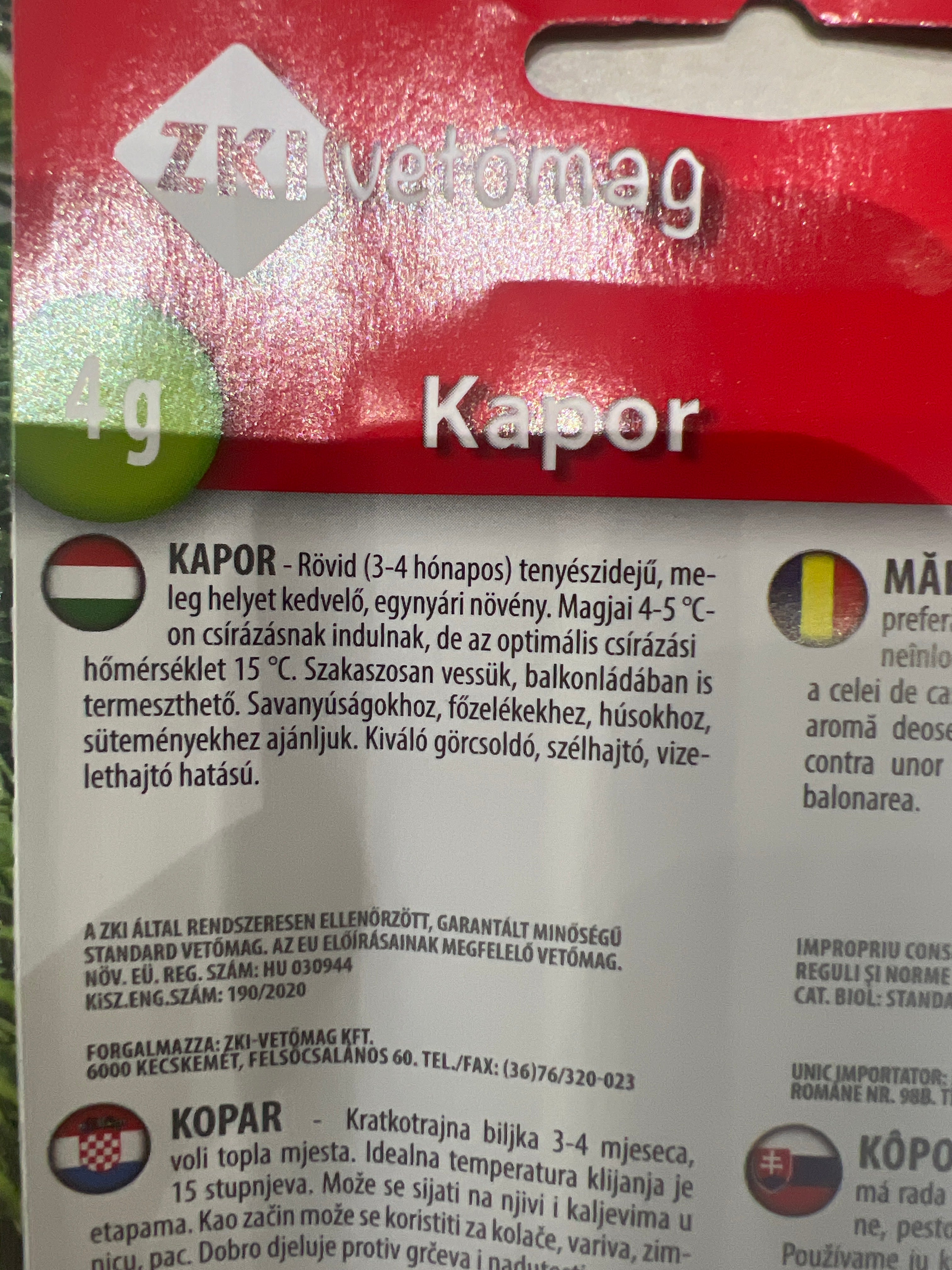 Kapormag 4 gr ZKI