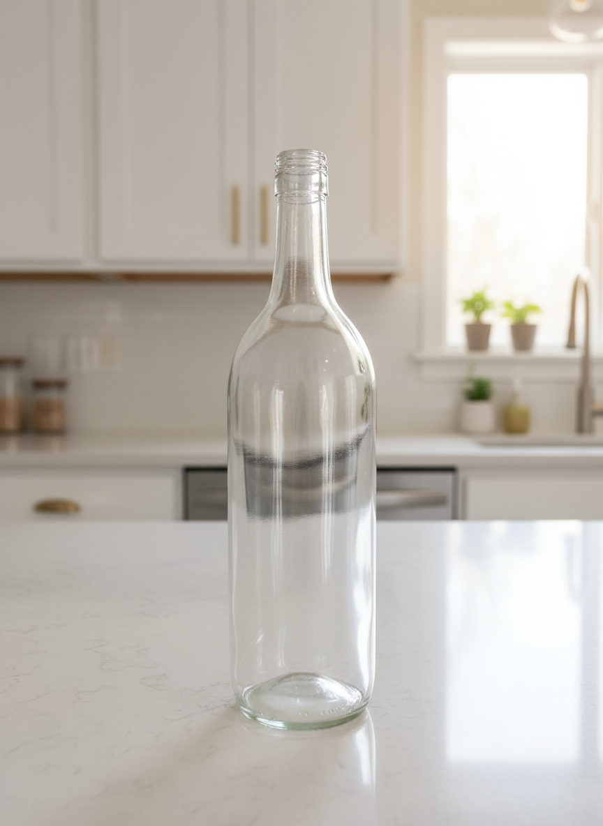 Üvegpalack csavaros 1 l-es