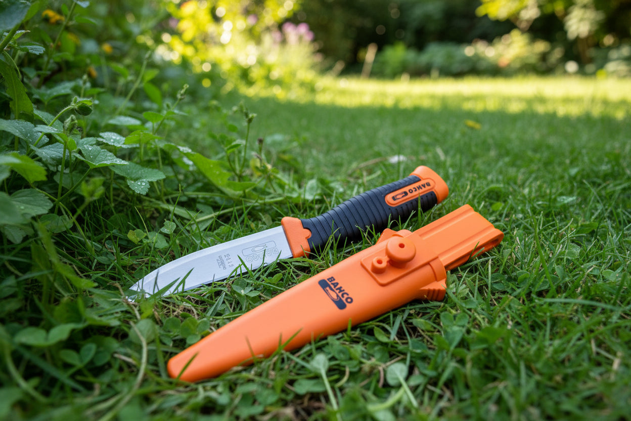 Kés rozsdamentes acél pengével két komponense s markolattal 225 mm Bahco