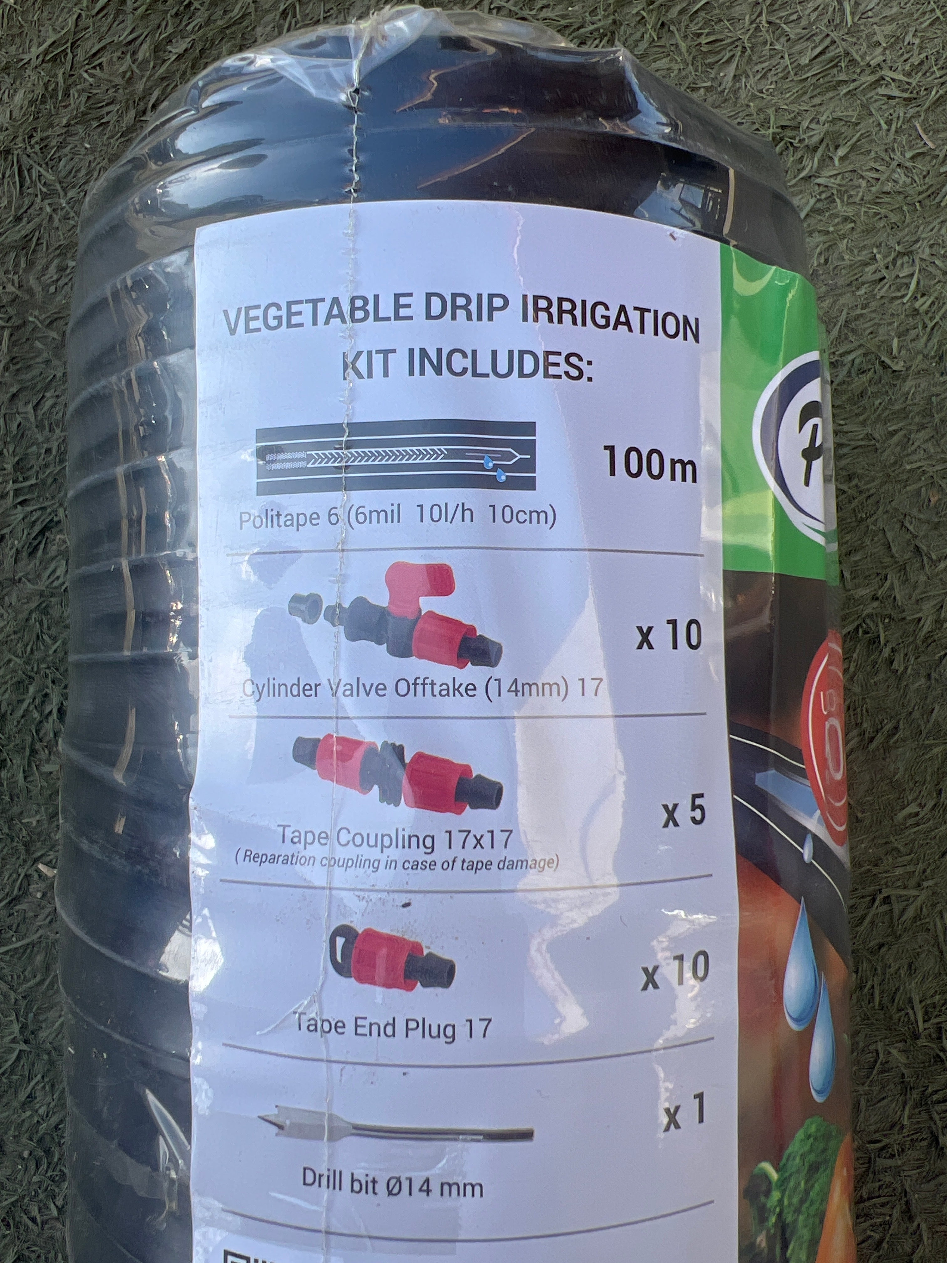 Csepegtető öntöző szett szalag zöldségekhez 10cm 100 m Poliext(09300110)