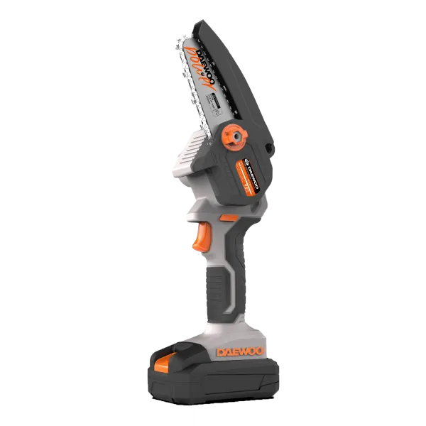 Láncfűrész mini akkus 18V töltővel 1db akkuval kofferben Daewoo