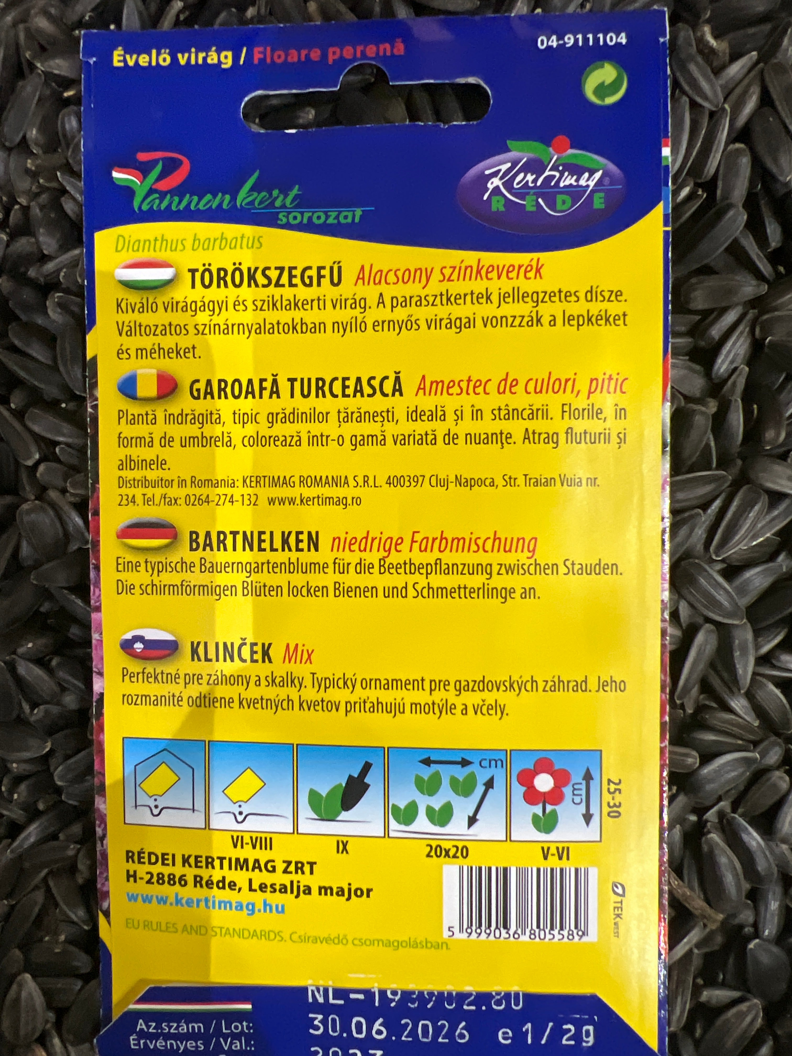 Törökszegfű alacsony színkeverék