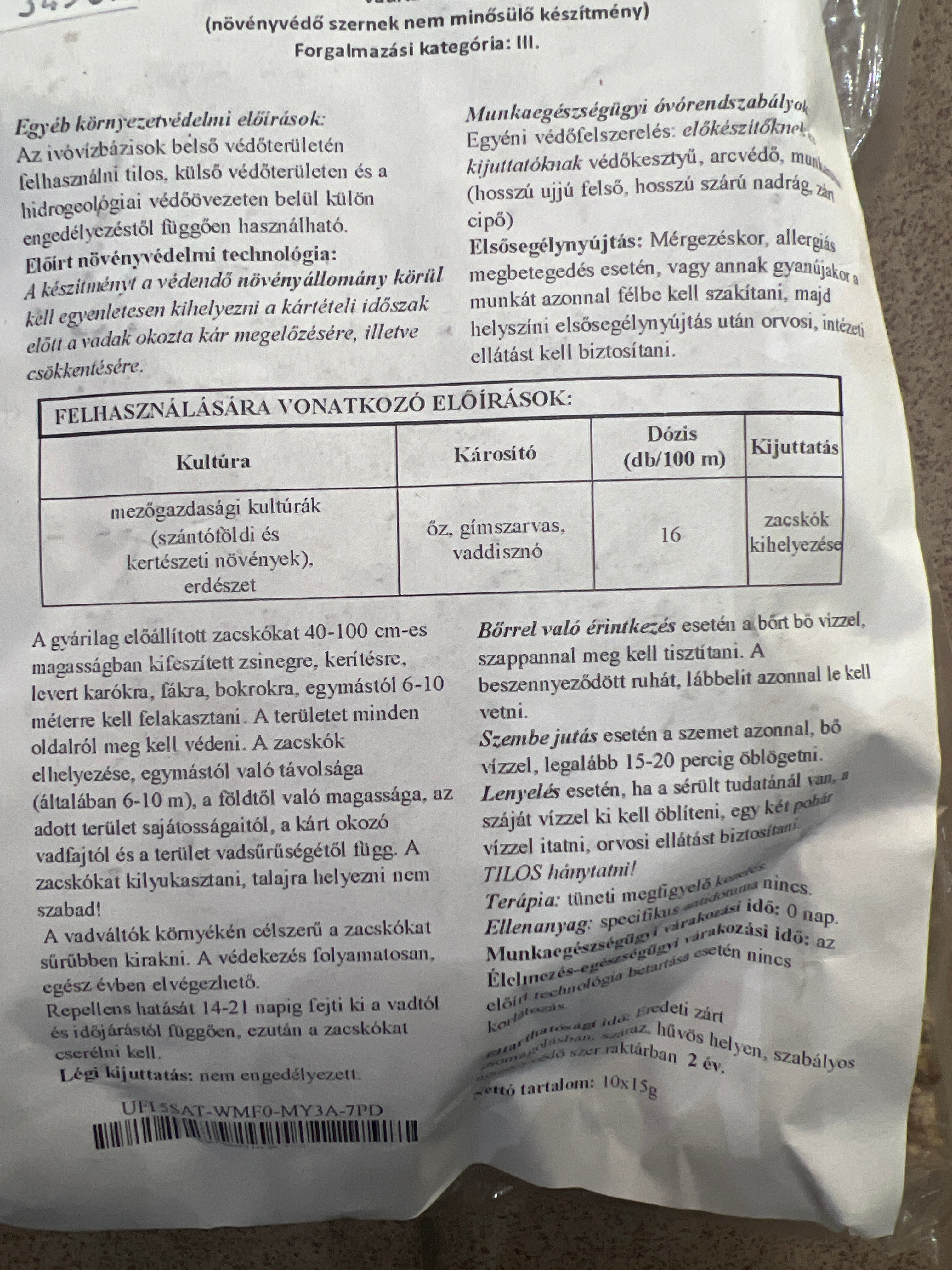 Vadriasztó Vadóc V