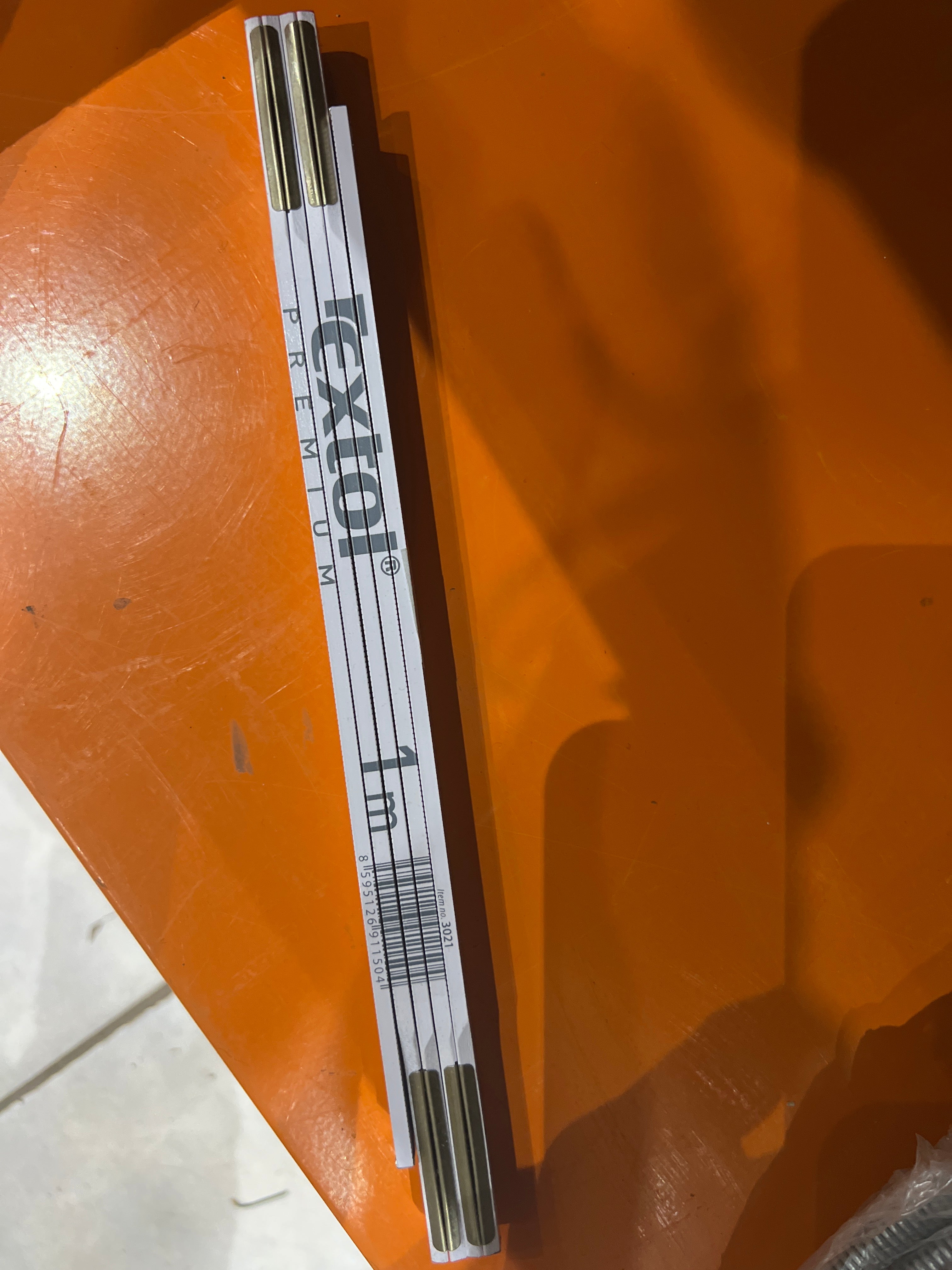 Mérőpálca fa kihajtható 1 m fehér