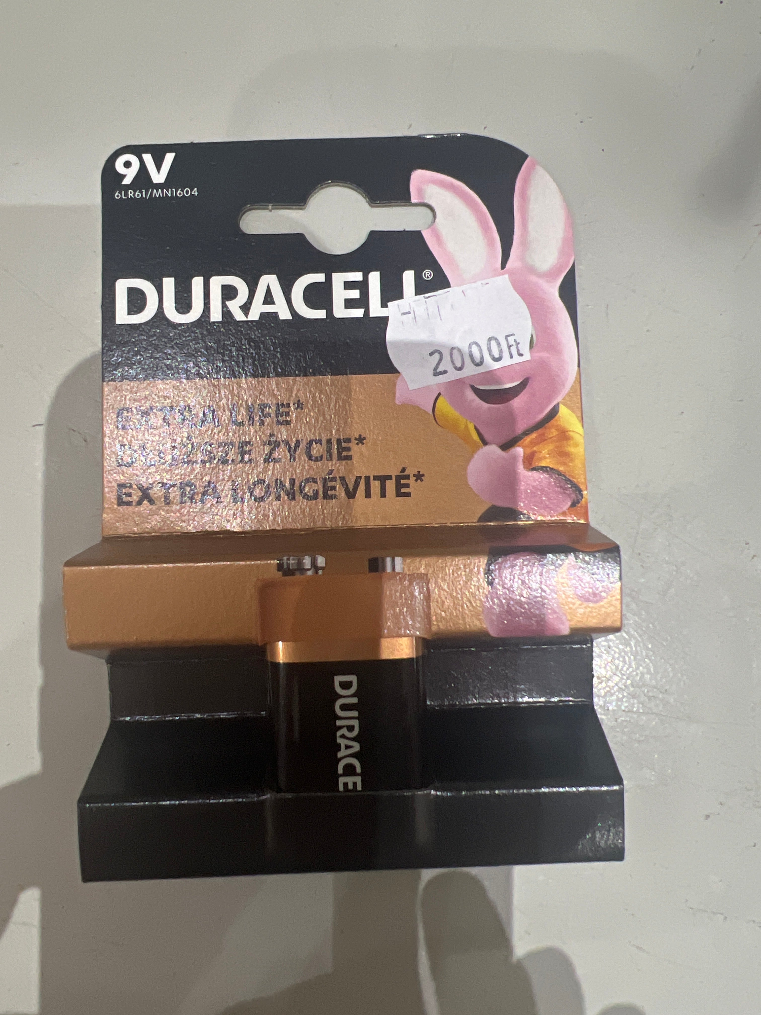 Elem Duracell 9V