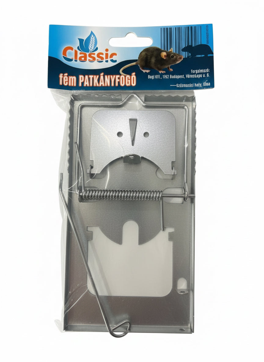Patkánycsapda fém