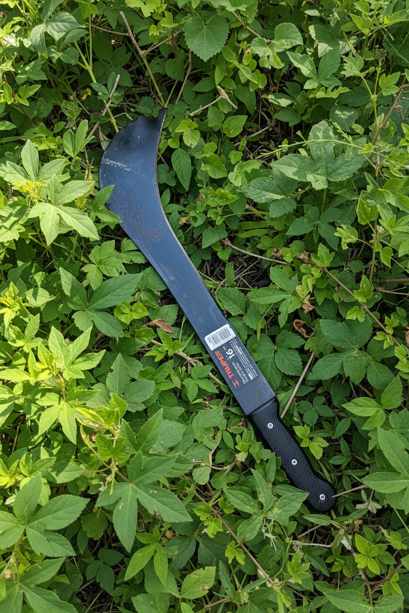 Bozótvágó kés, szegecselt markolattal, 53 cm