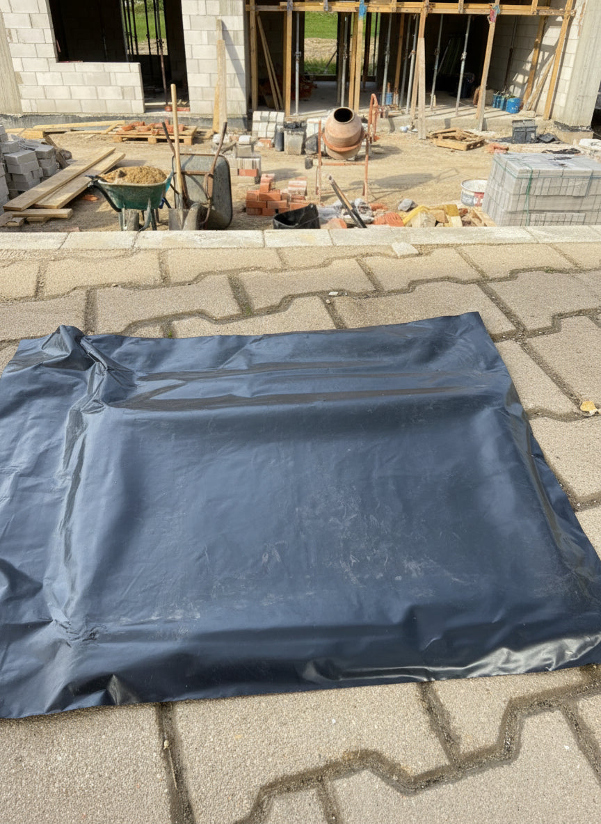 Építési / takaró fólia fekete 4,2  x 3 m x 0,12mm
