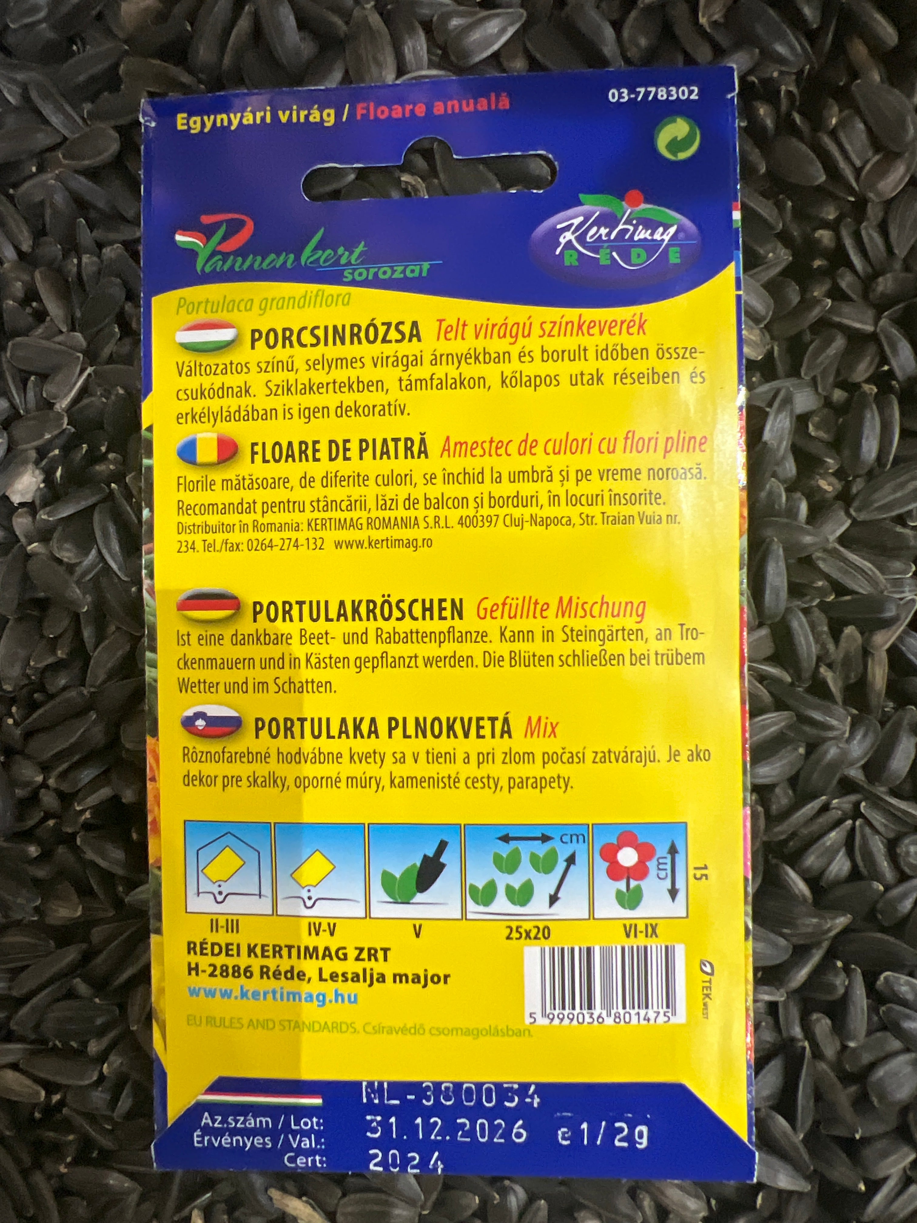 Porcsinrózsa teltvirágú színkeverék