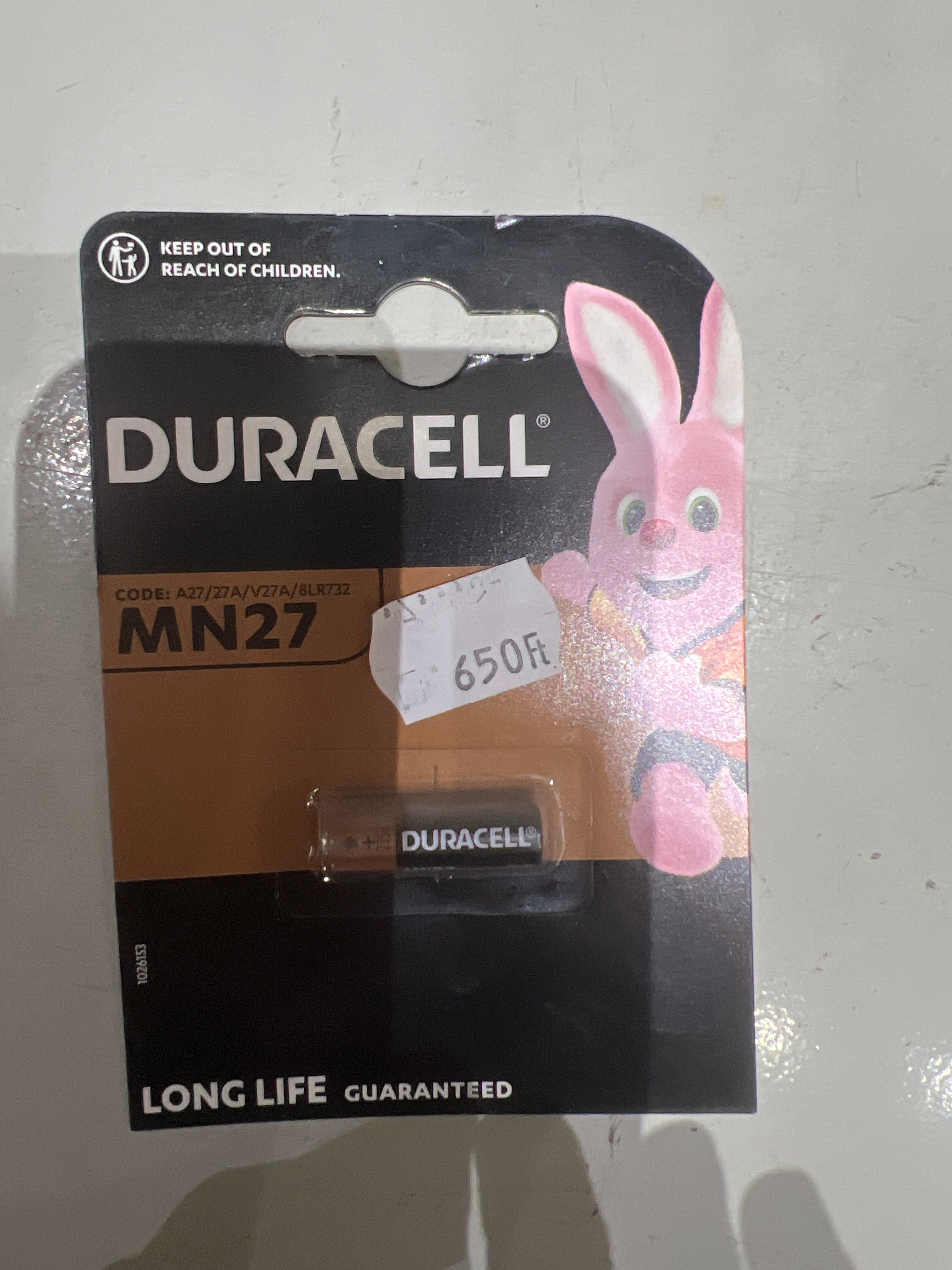 Elem Duracell MN27