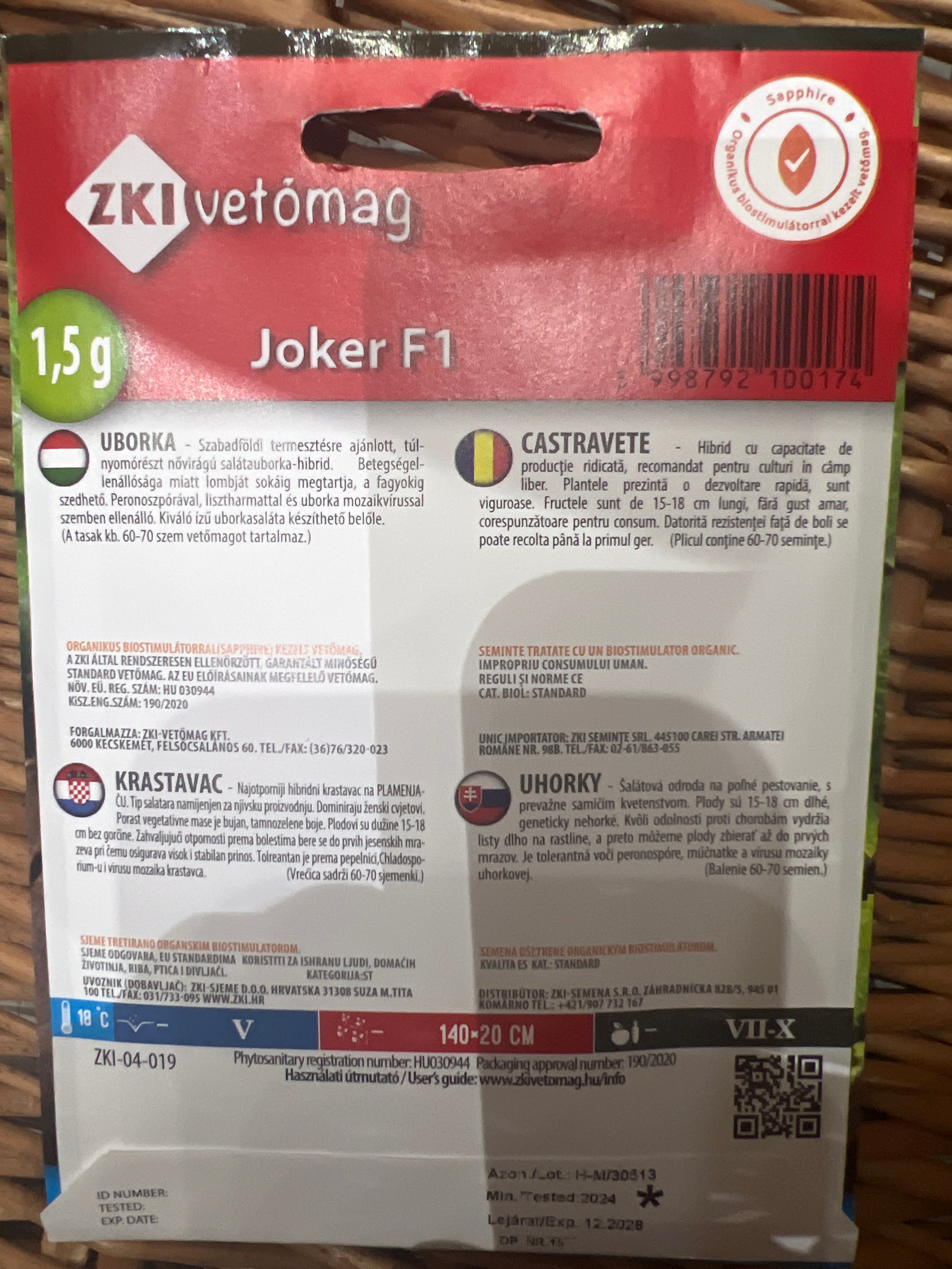 Salátauborka Joker F1
