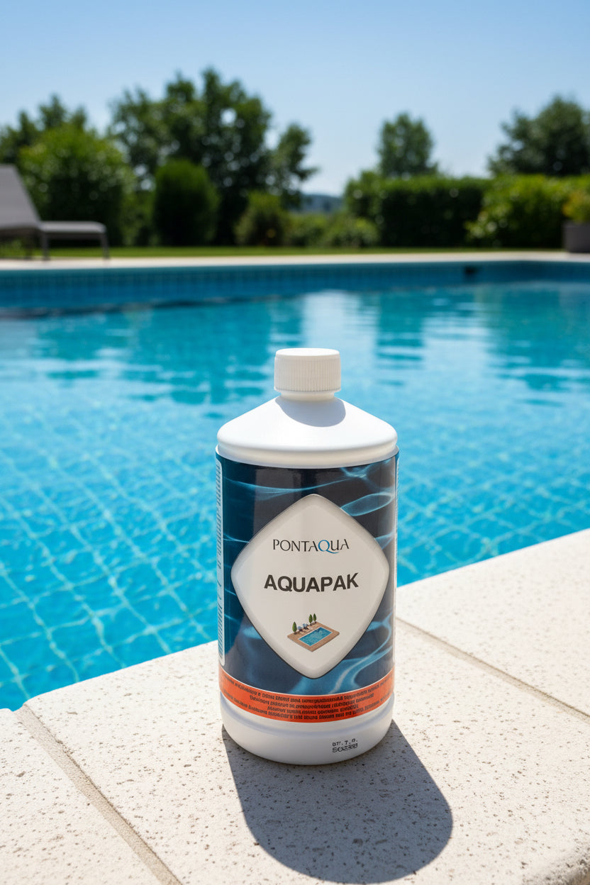 Medence Aquapak, folyékony pelyhesítő, 1L