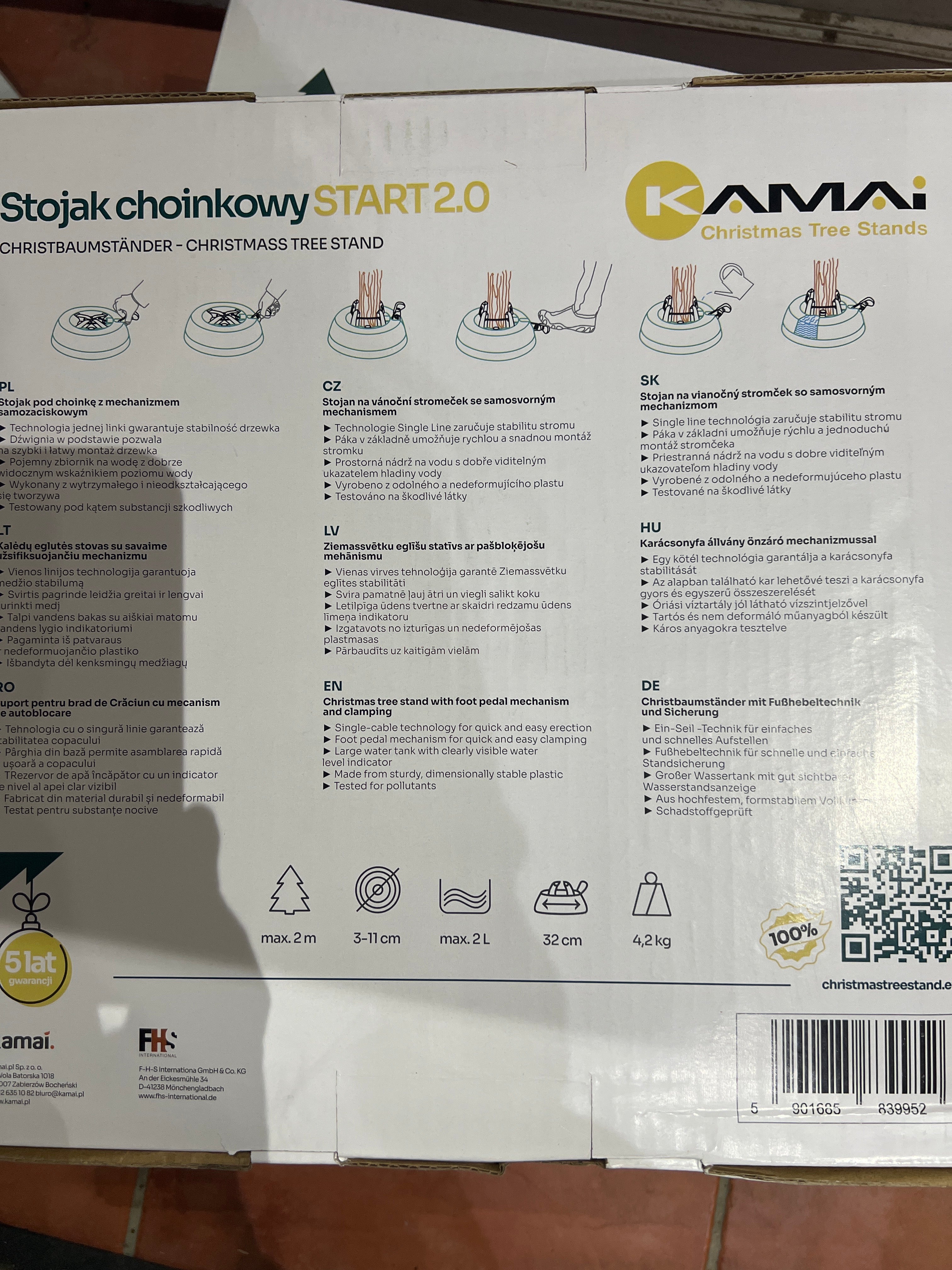 Karácsonyfa tartó 2.0 feszítőhuzalos