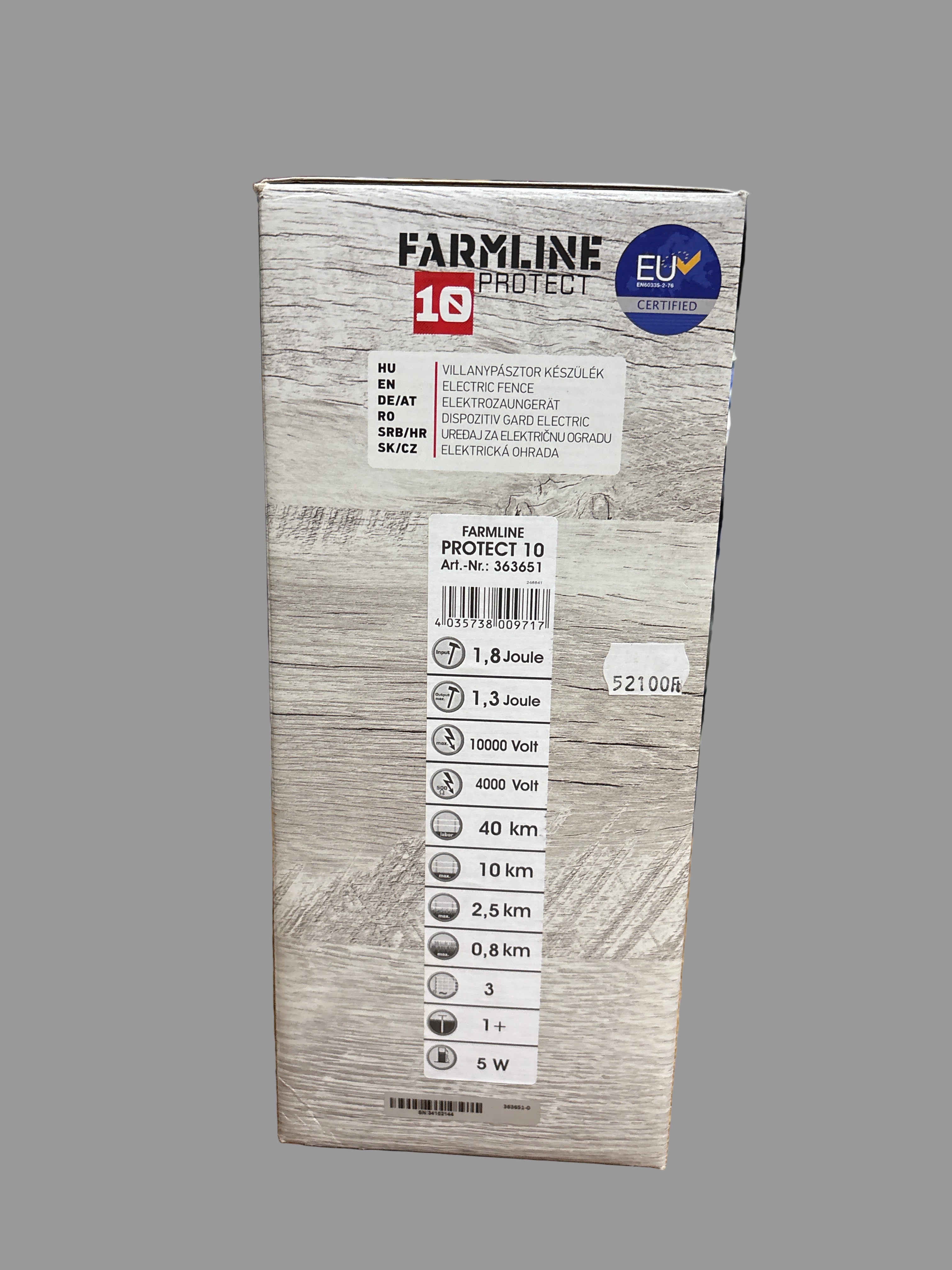 Villanypásztor Farmline Protect 230V, 1,8 J