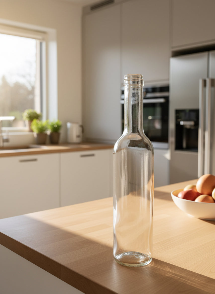 Üvegpalack pálinkás rövid nyakú 0,5 l