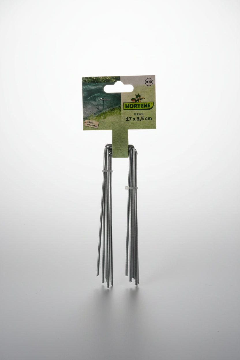 Leszúró tüske fém 17 x 3,5 cm 10 db-os Nortene Fixsol