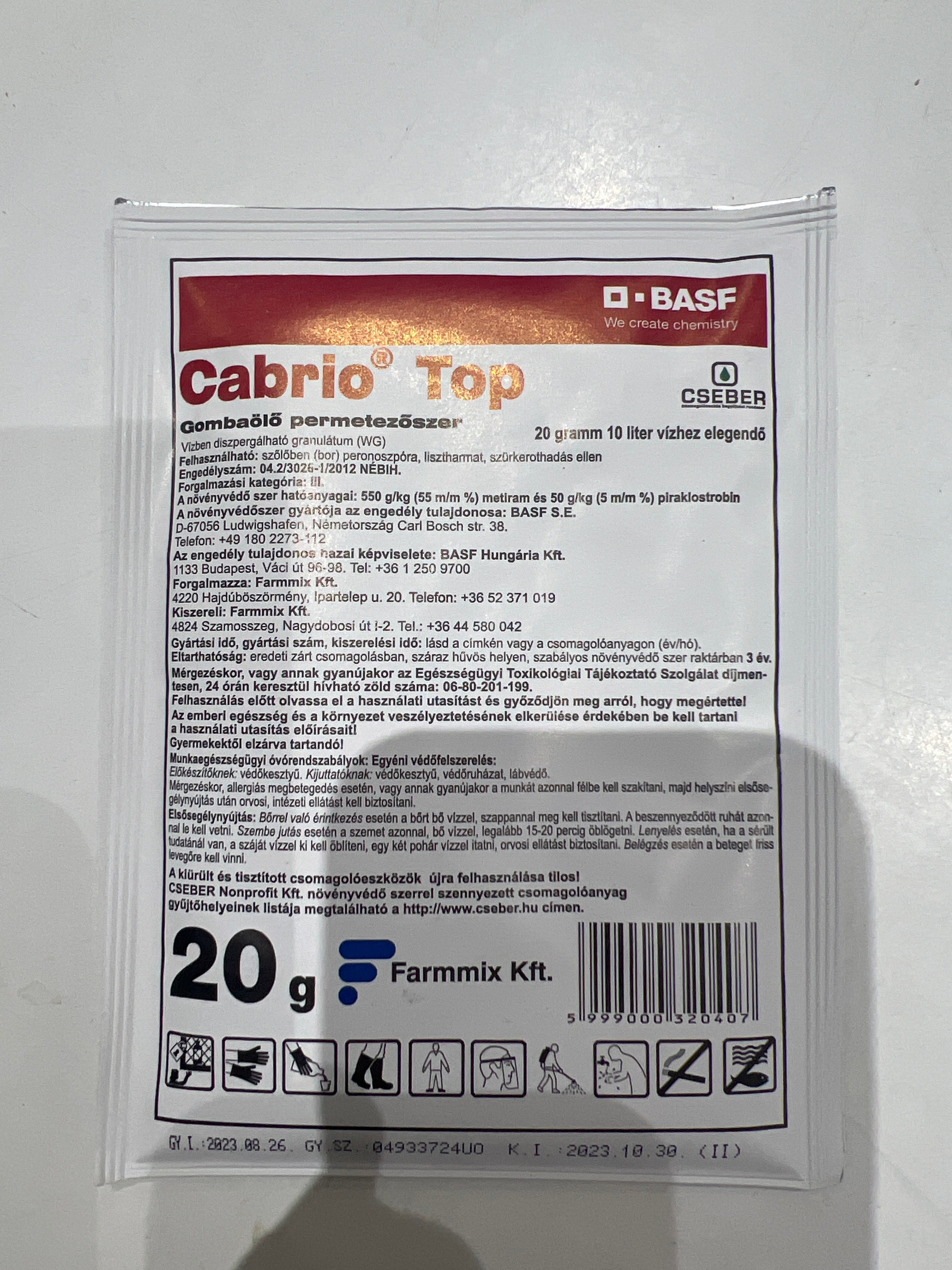 Cabrio Top gombaölő 20gr