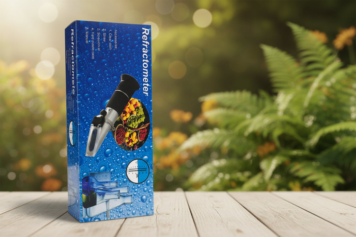 Refraktometer cukor 0-40 Brix és alkohol 0-25V/ V %