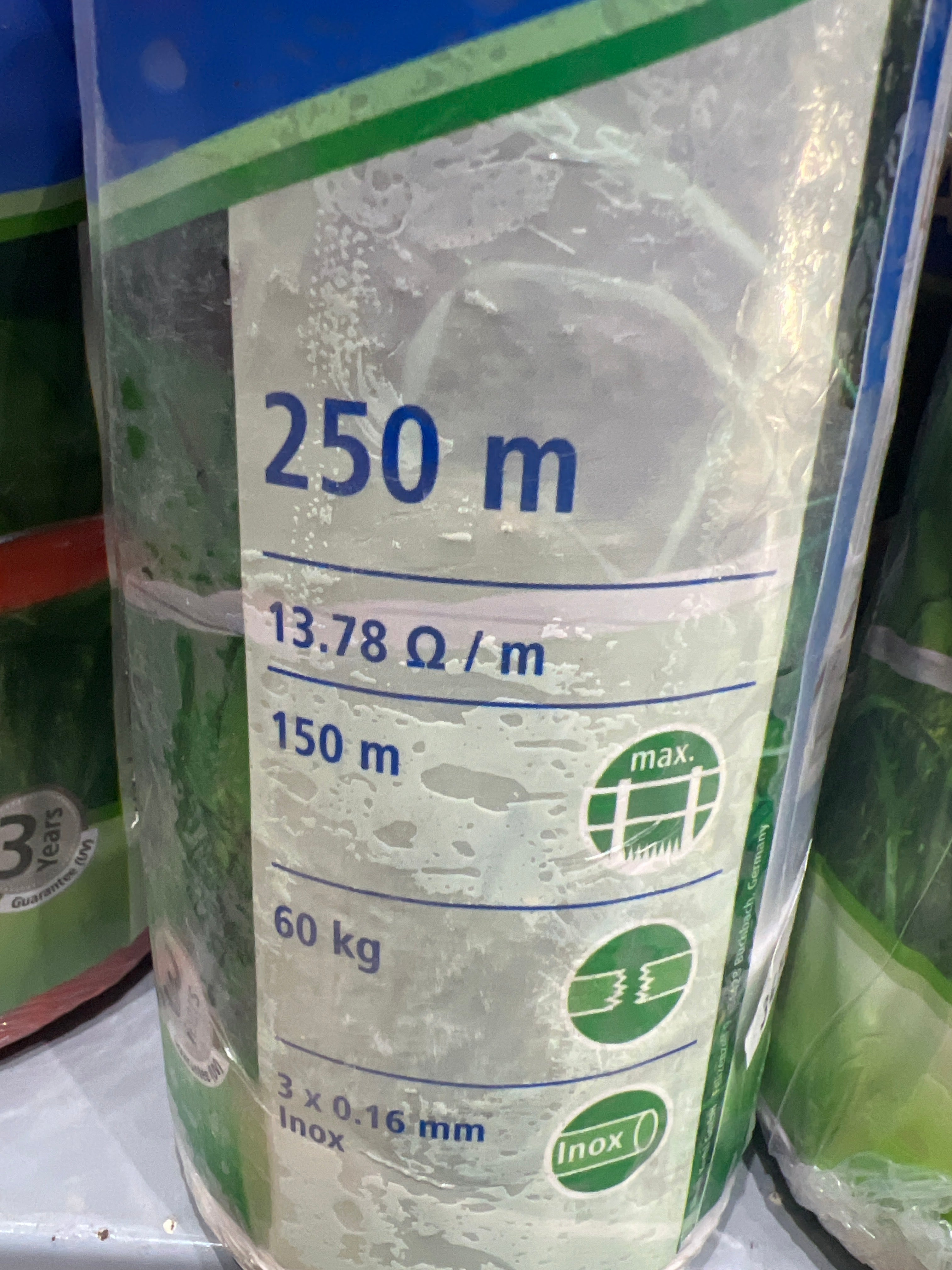 Villanypásztor vezeték BASIC 250 m