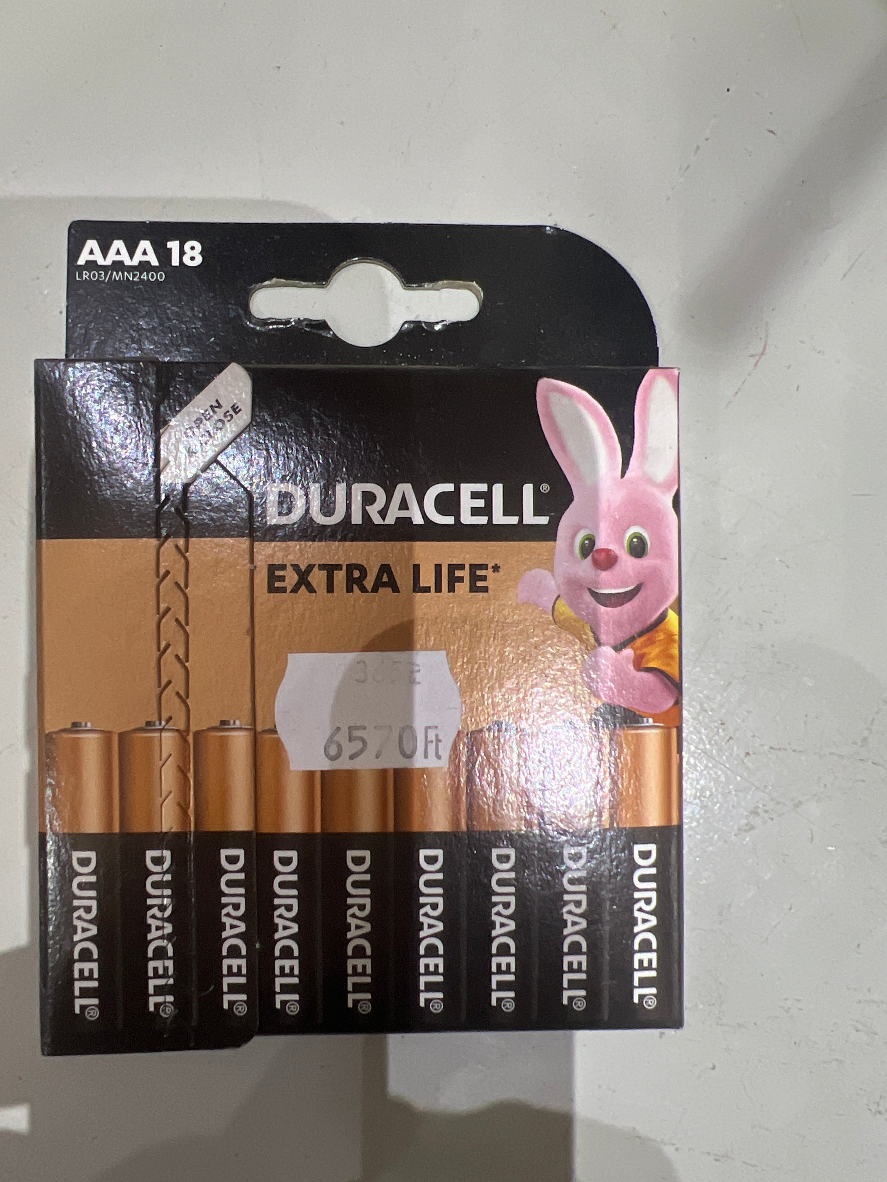 Elem Duracell AAA 18