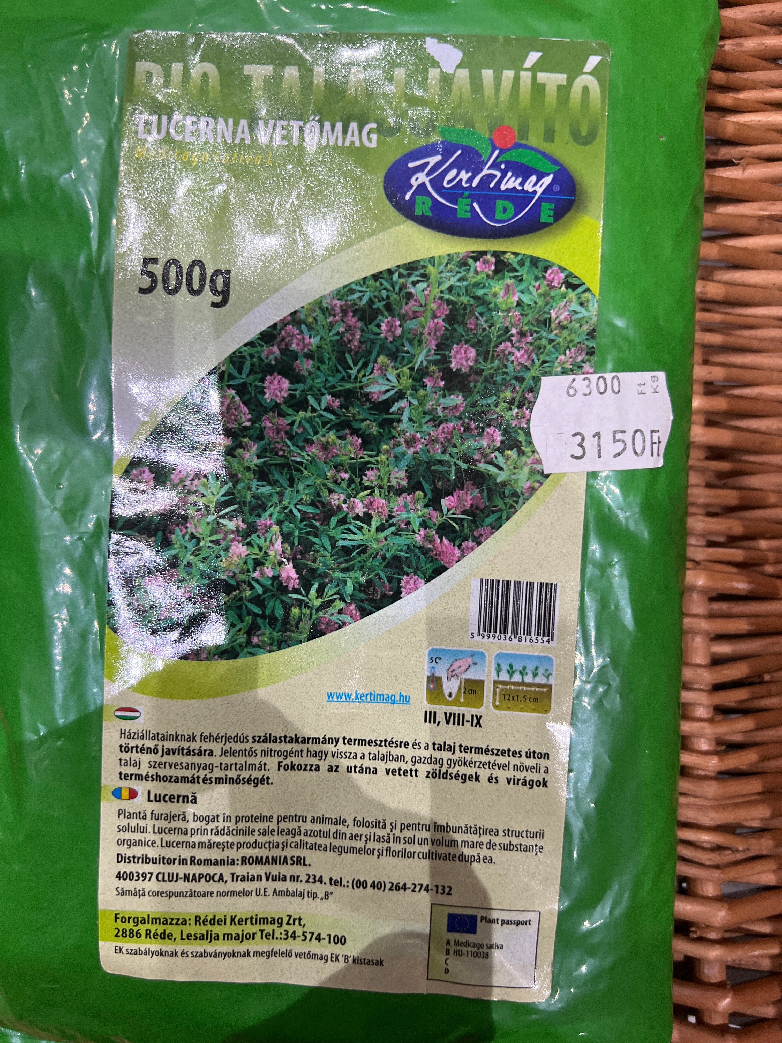 Lucerna vetőmag 500 gram