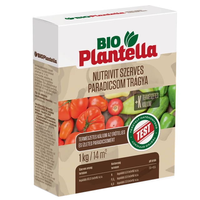 Bioplantella Nutrivit szerves granulált paradicsom trágya 1kg