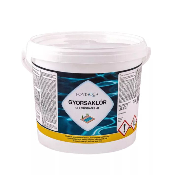 Pontaqua GYORSAKLÓR gyorsan oldódó klór 3kg