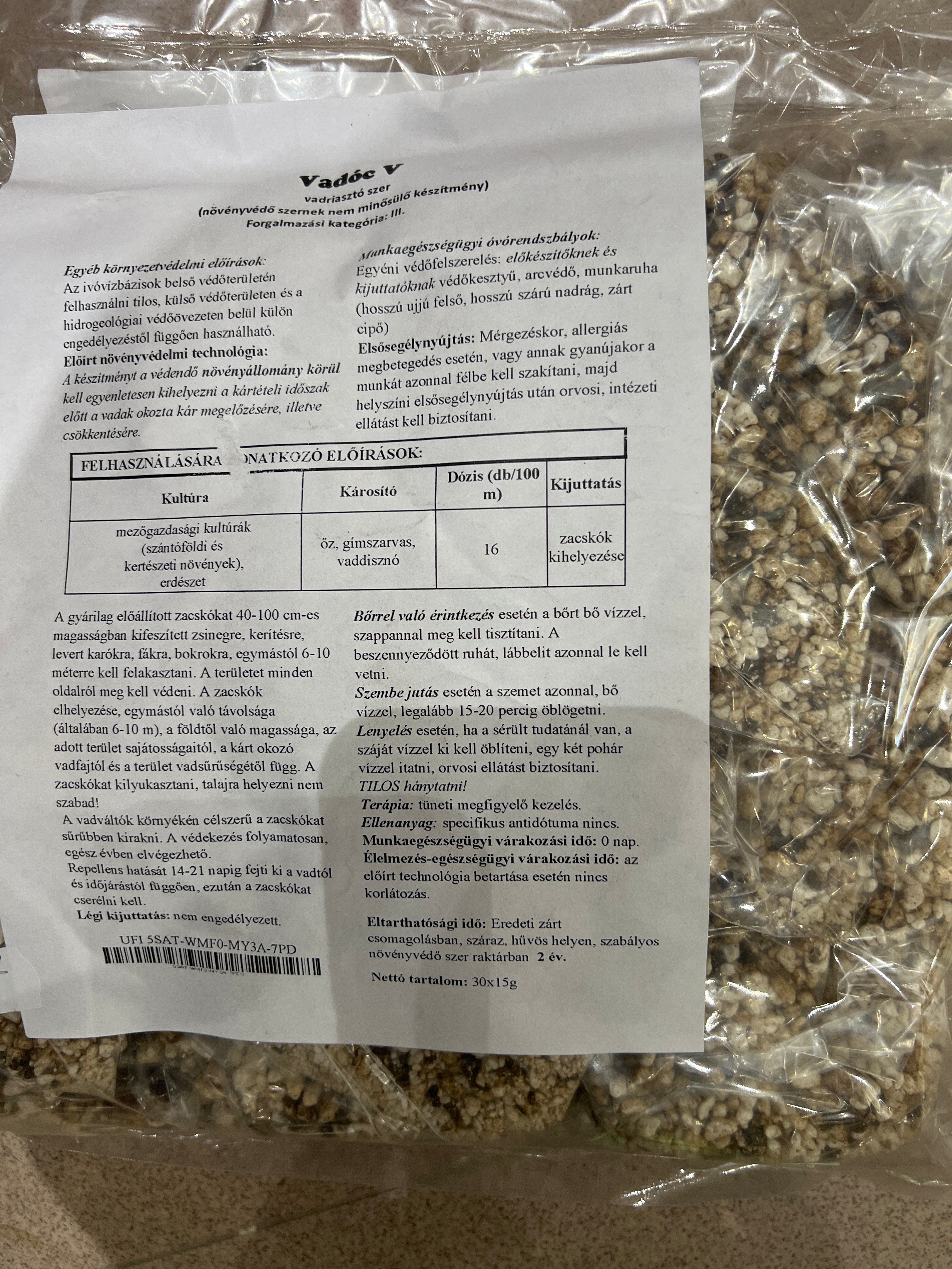 Vadriasztó Vadóc V