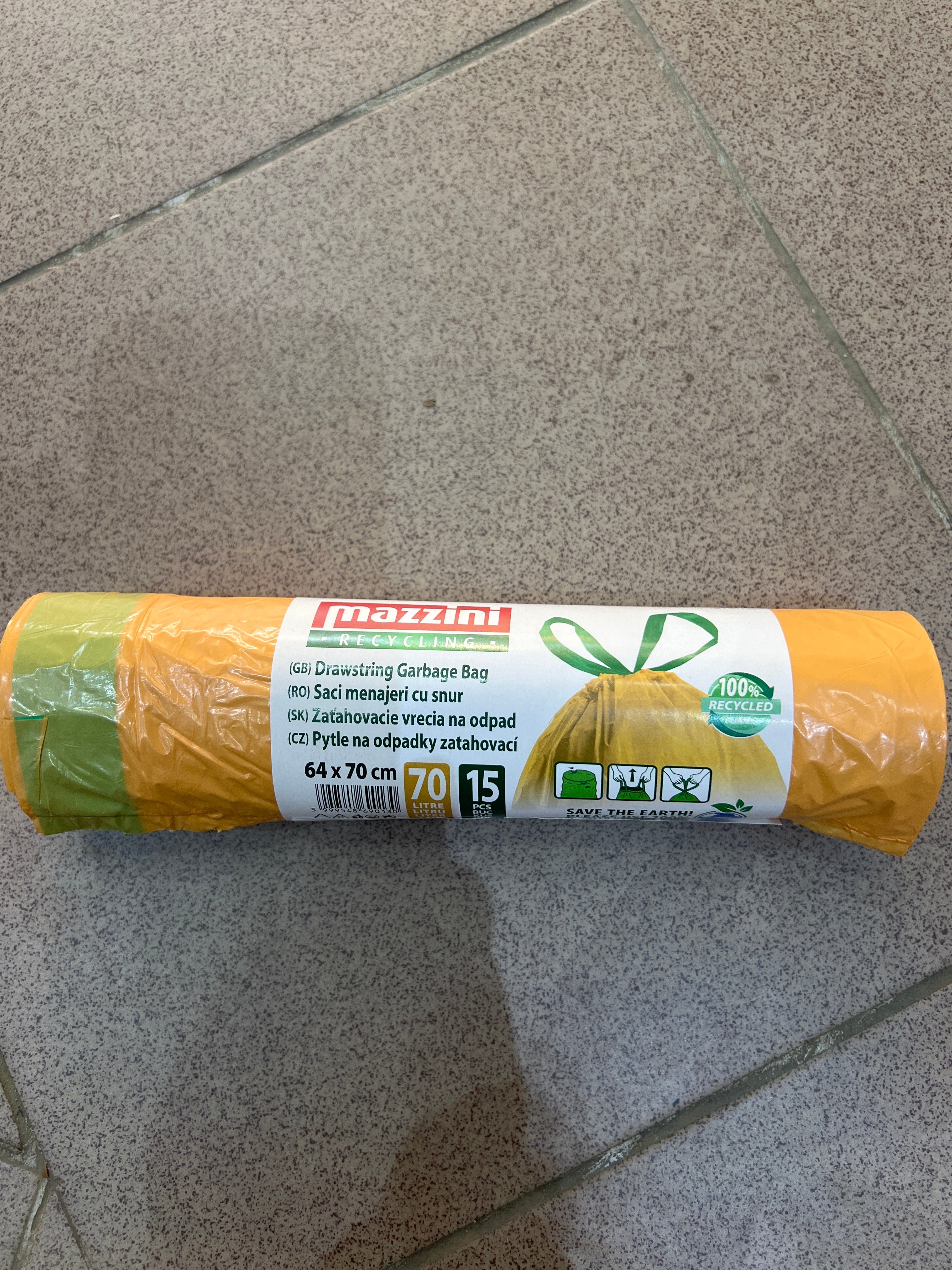 Szemeteszsák húzófüles 70L