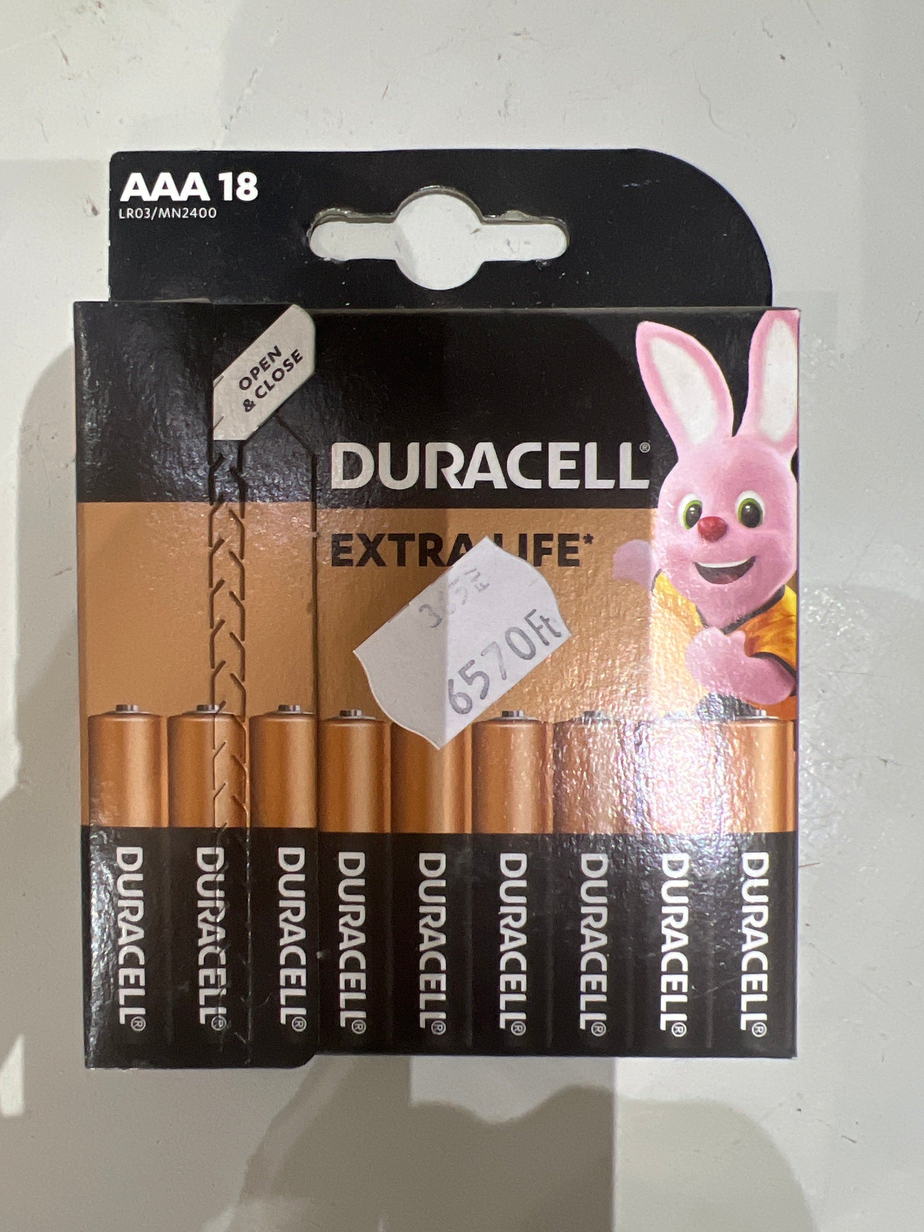 Elem Duracell AAA 18