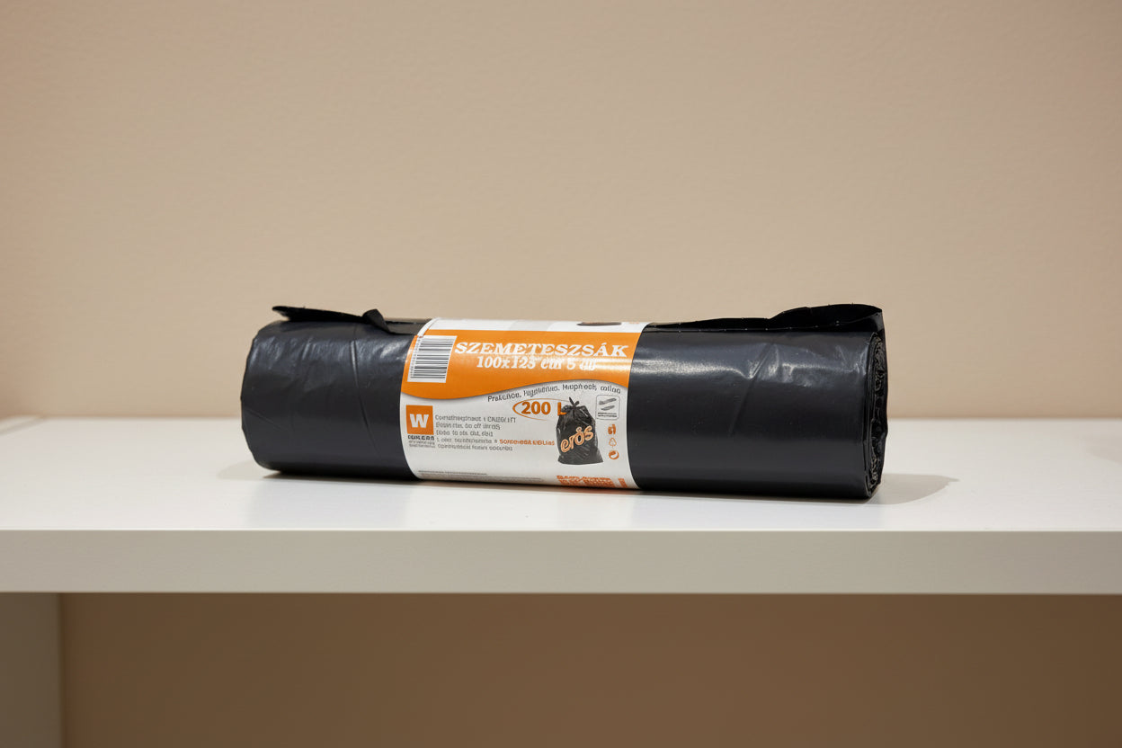 Szemeteszsák, 200 L, 10 db, 25 mikron