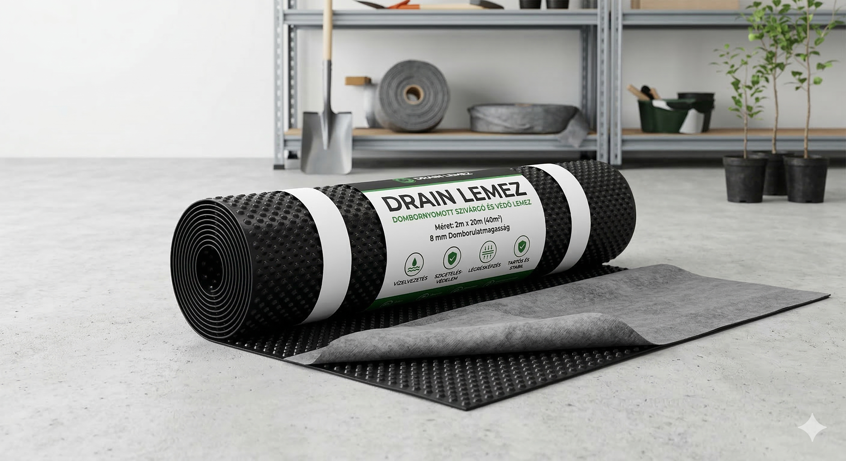 Drain lemez  (1m x 1m)