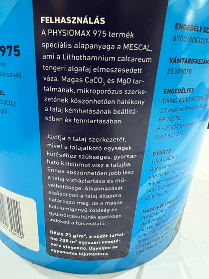 Physiomax 975 - Talaj PH emelő
