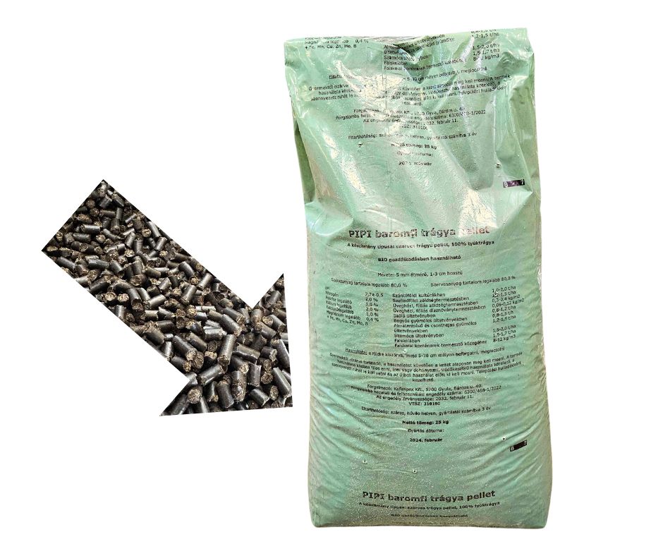 Baromfitrágya – pellet PIPI /Pollina/ 25/1